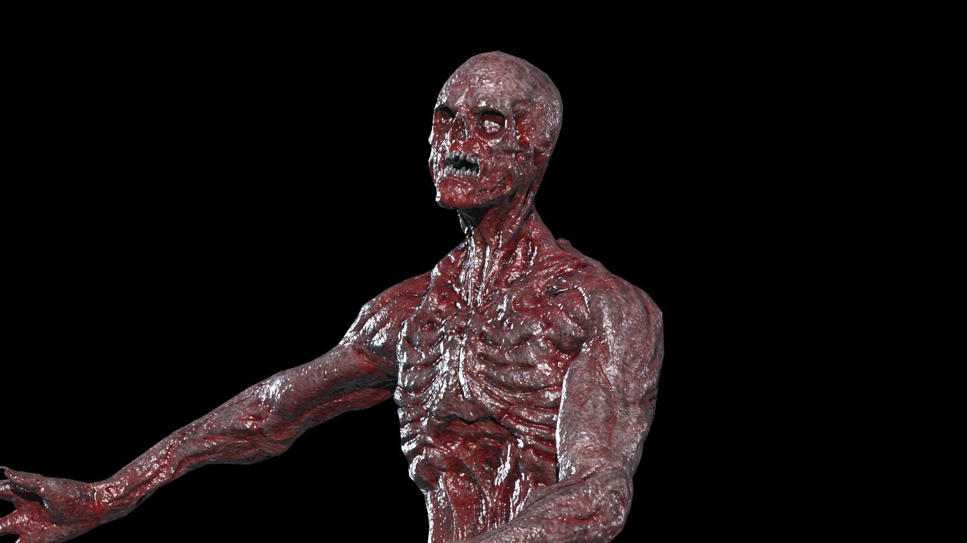 Mutant Monster 5 Low-poly 3D model_7