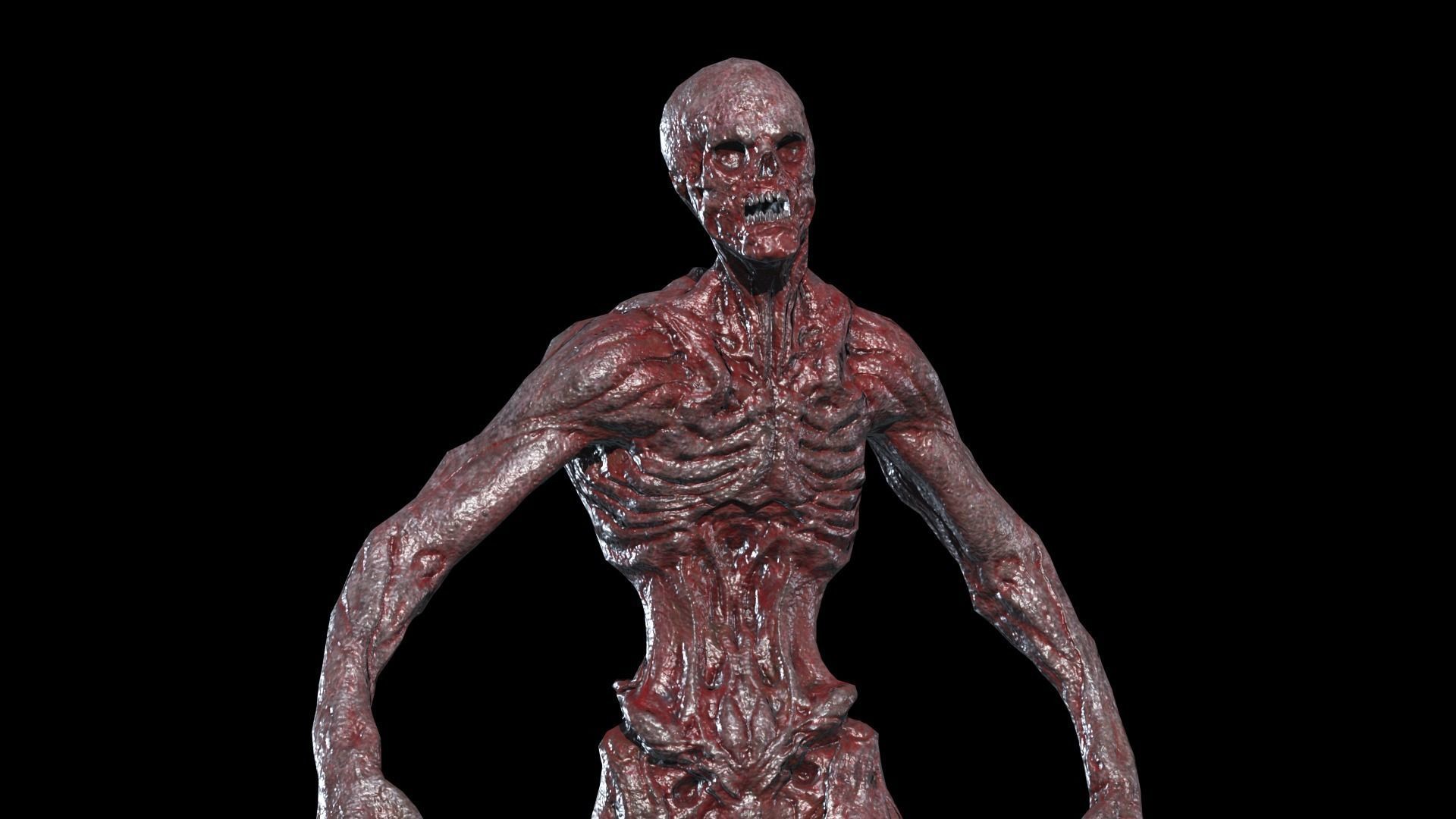 Mutant Monster 5 Low-poly 3D model_5