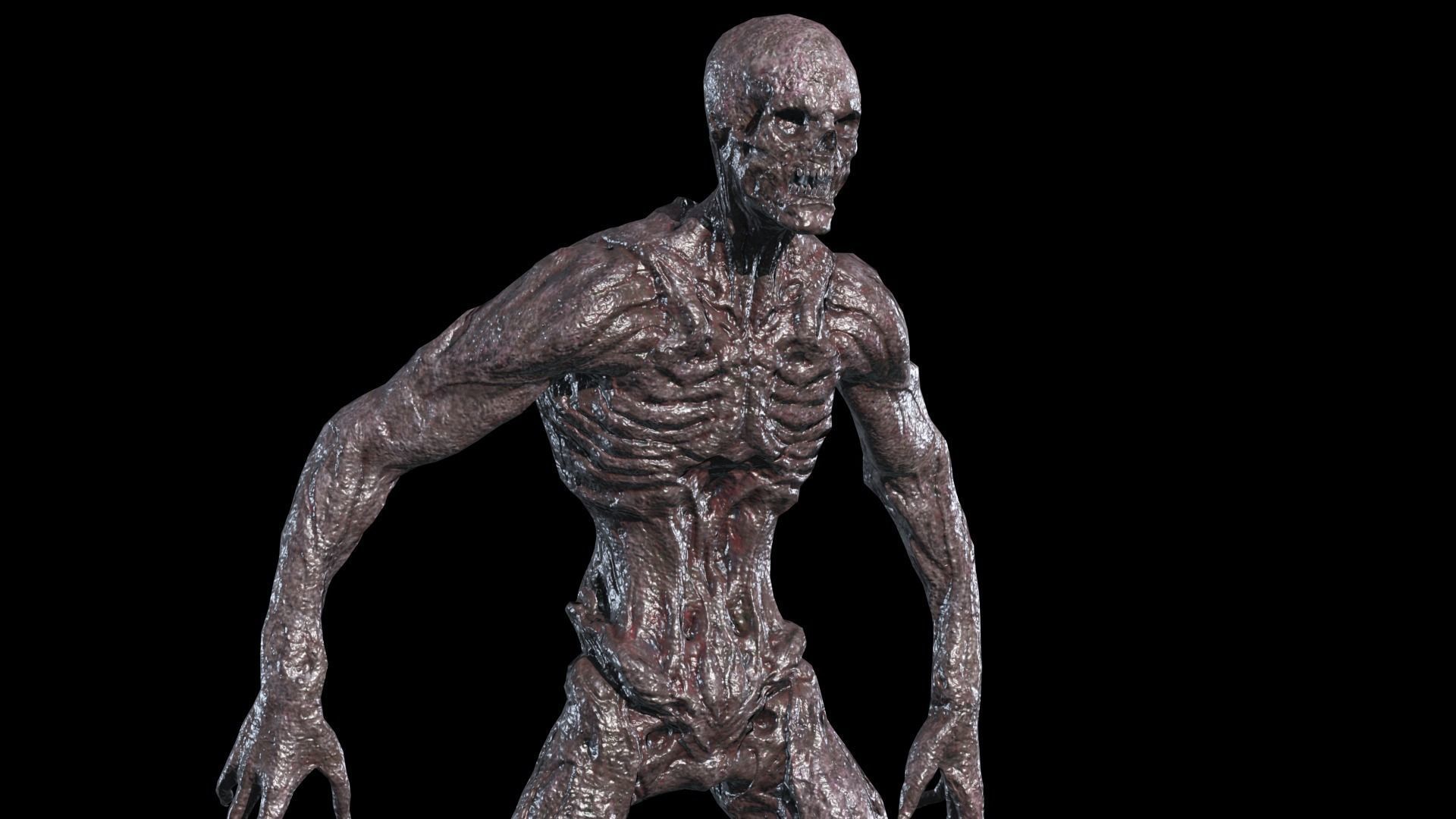 Mutant Monster 5 Low-poly 3D model_9