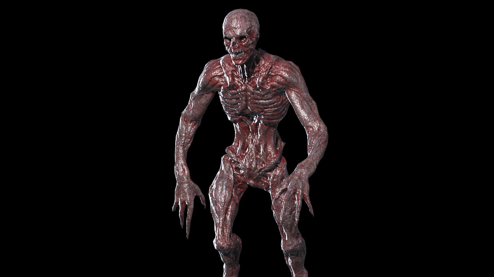 Mutant Monster 5 Low-poly 3D model_8