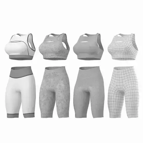Woman Sportswear 01 Base Mesh Design Kit