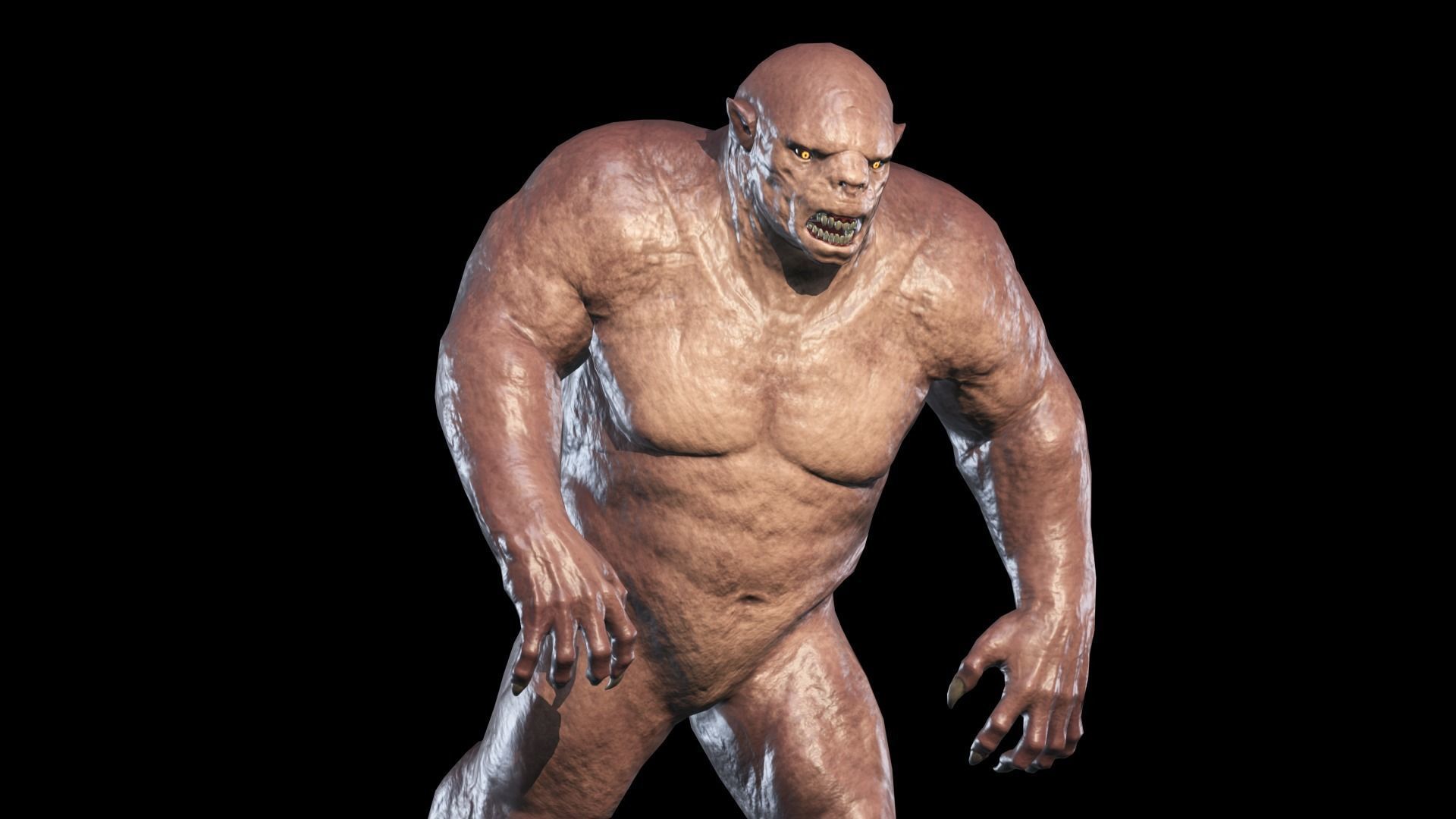 Monster Bull Low-poly 3D model_14