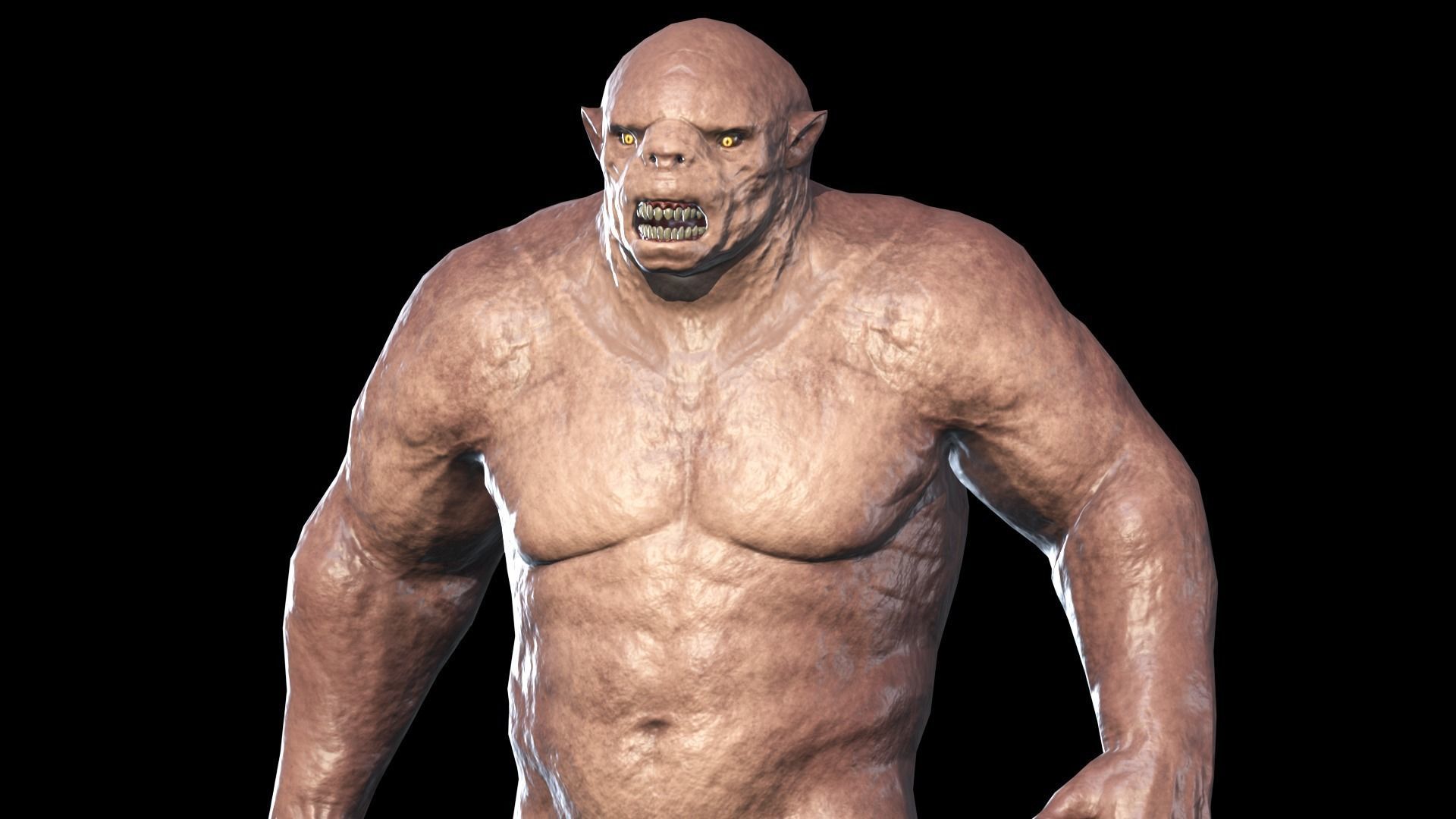 Monster Bull Low-poly 3D model_12