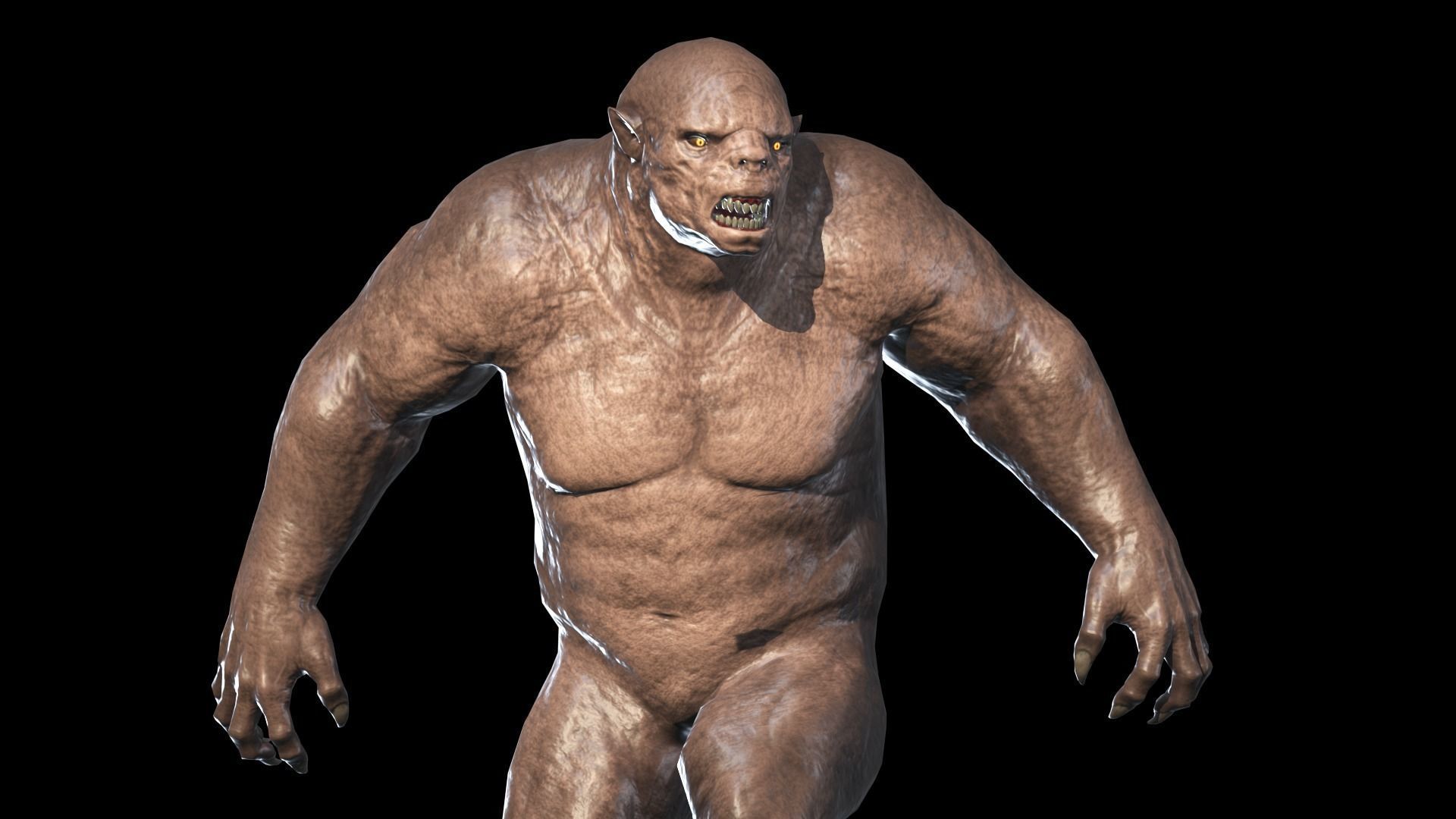 Monster Bull Low-poly 3D model_6