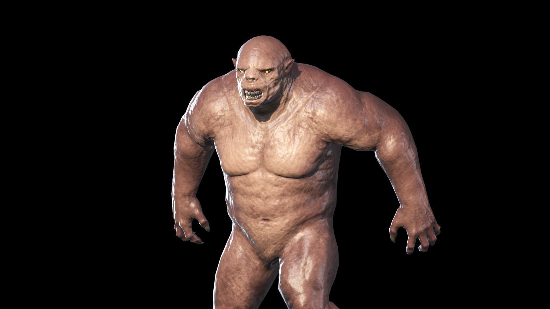 Monster Bull Low-poly 3D model_3