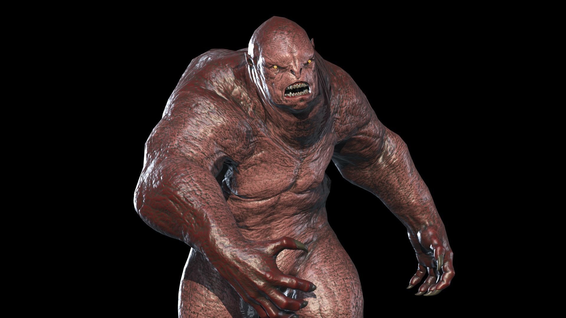 Monster predator 2 Low-poly 3D model_14