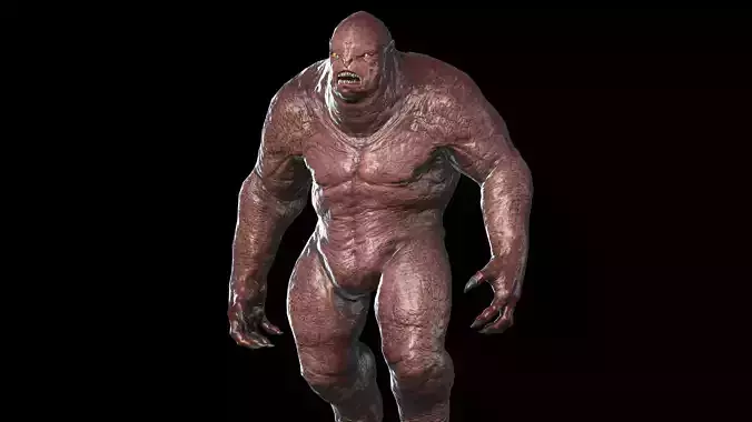 Monster predator 2 Low-poly 3D model