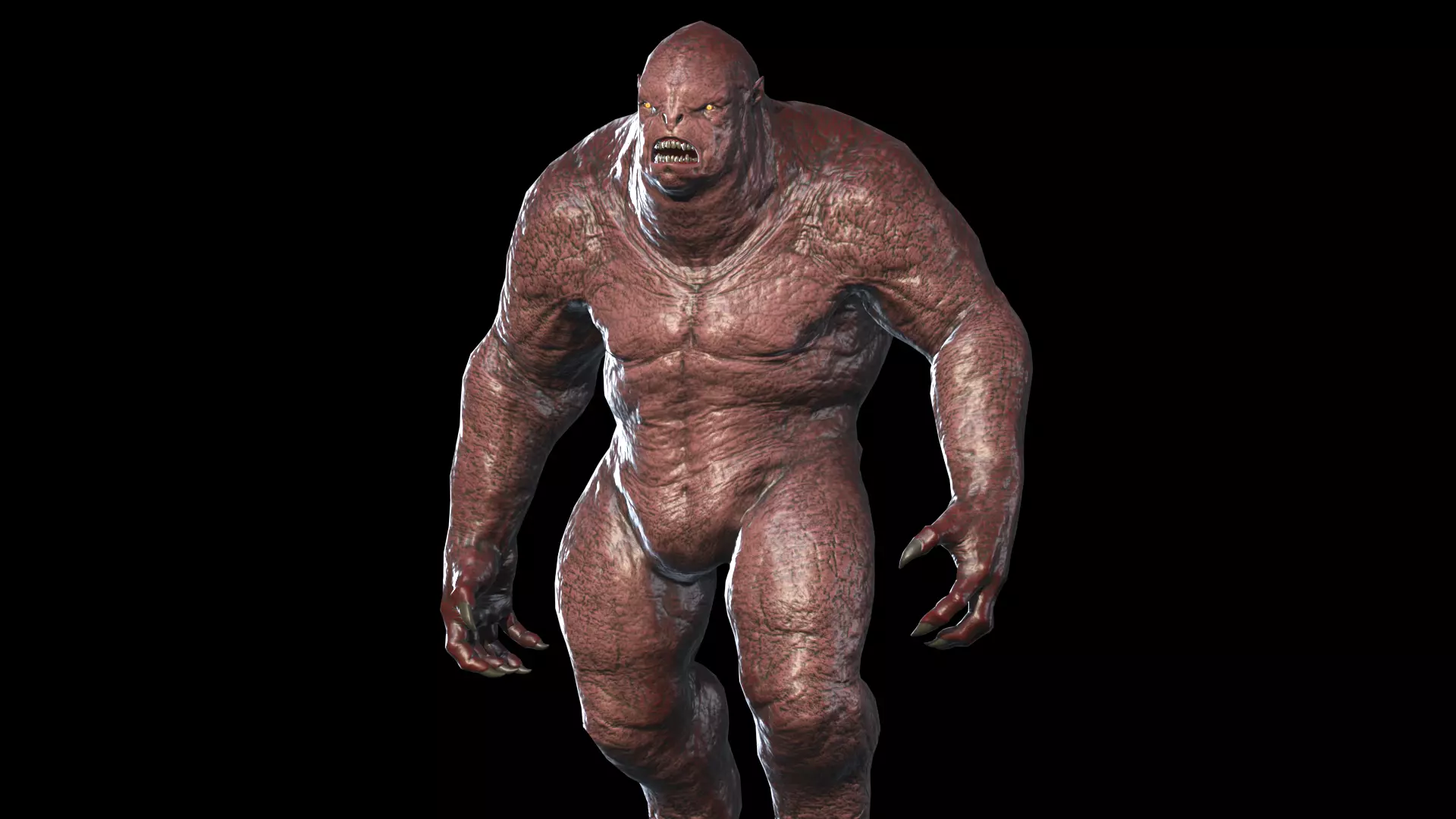 Monster predator 2 Low-poly 3D model_0