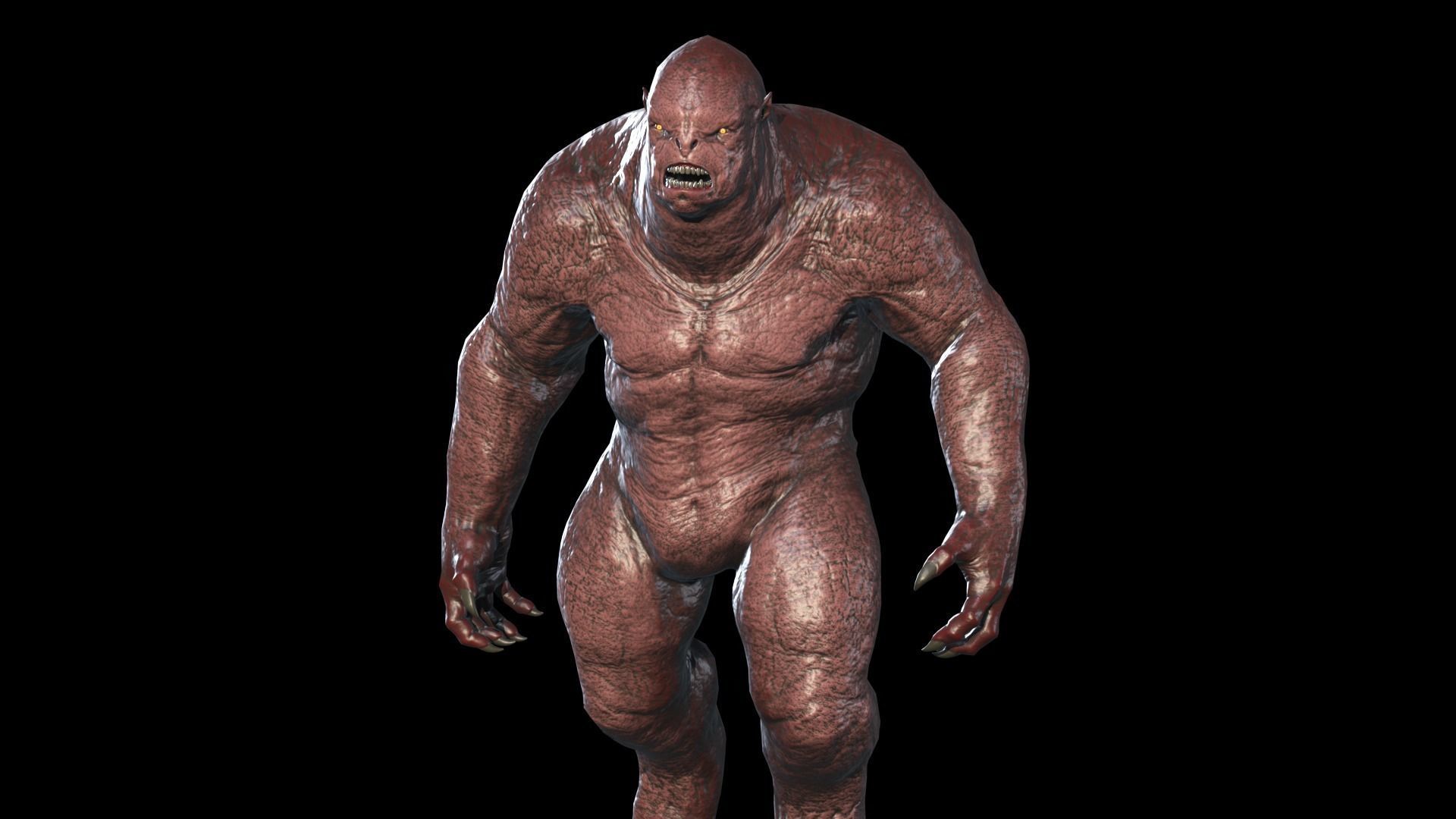 Monster predator 2 Low-poly 3D model_11