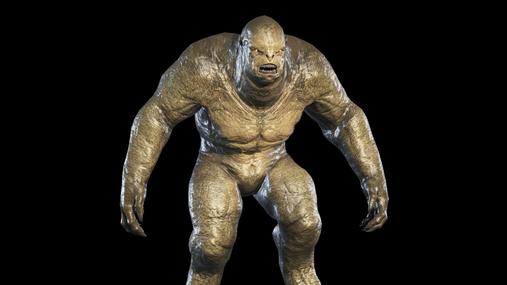 Monster predator 2 Low-poly 3D model_8