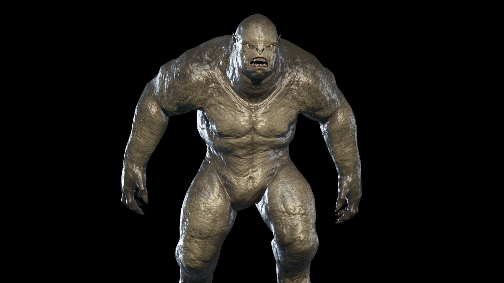 Monster predator 2 Low-poly 3D model_10