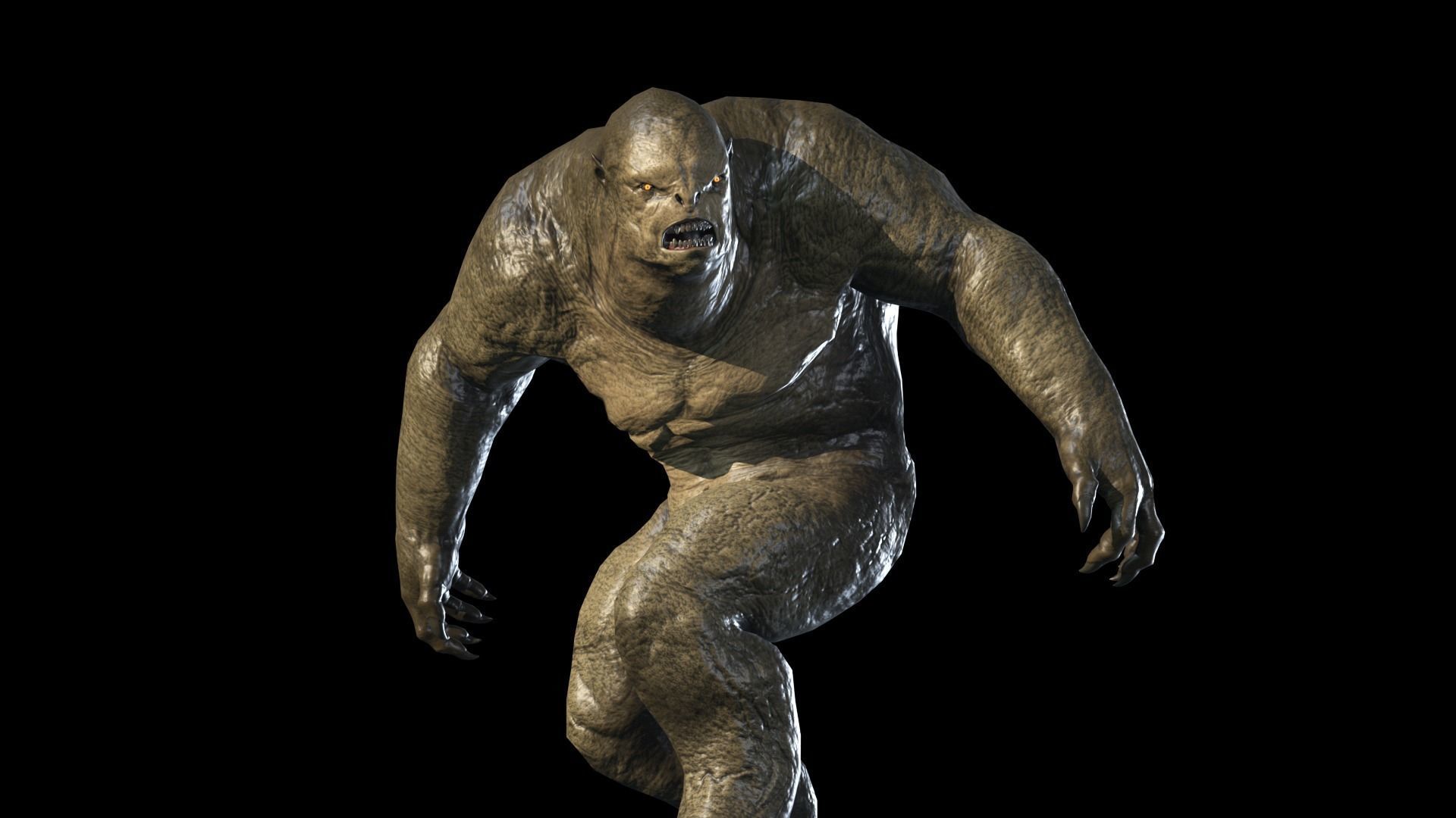 Monster predator 2 Low-poly 3D model_7