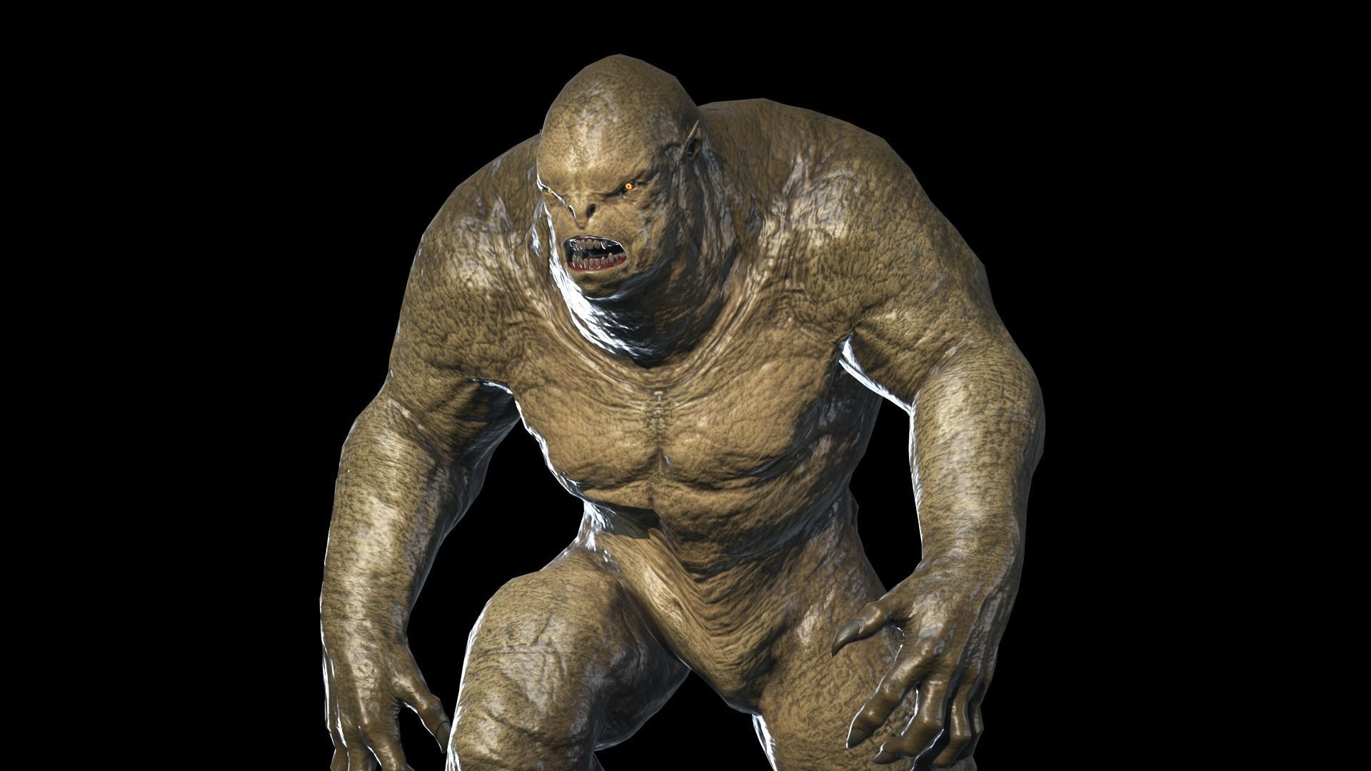 Monster predator 2 Low-poly 3D model_12