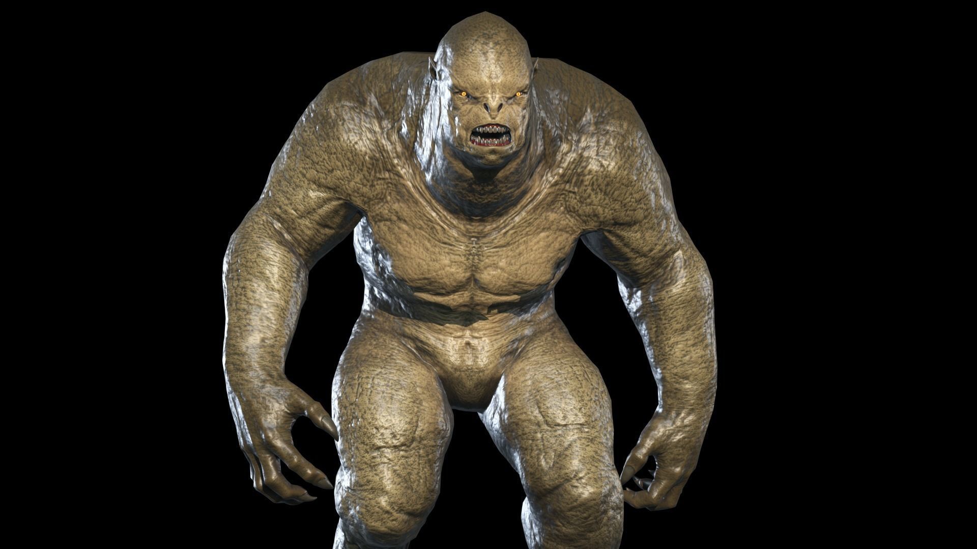 Monster predator 2 Low-poly 3D model_13