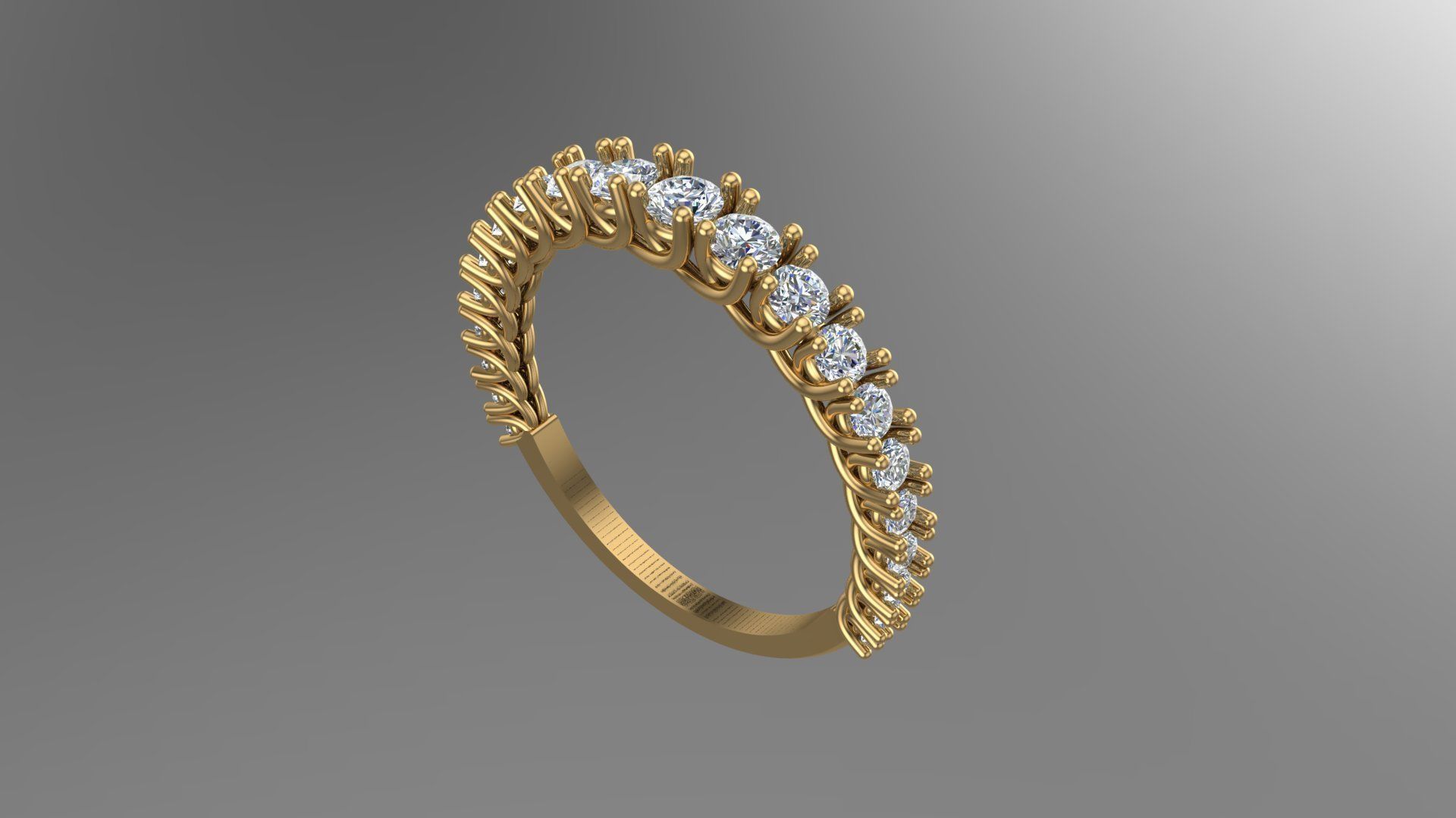 Fancy diamod ring 3d model Pritable Model 3D print model_2