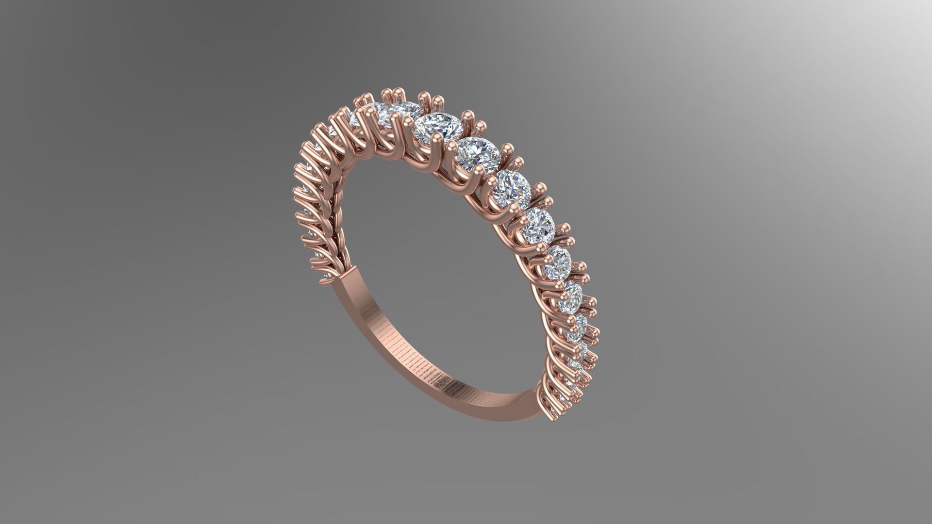 Fancy diamod ring 3d model Pritable Model 3D print model_1