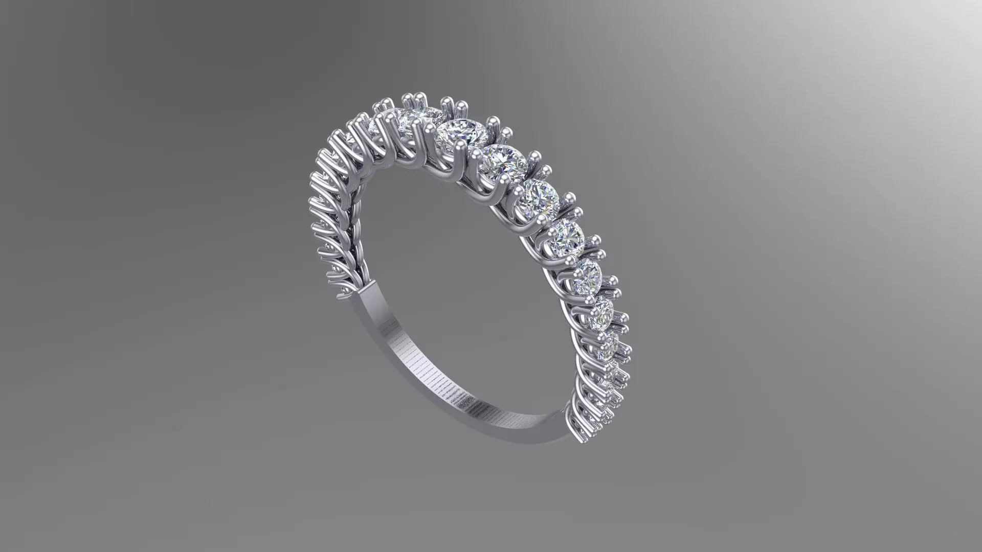 Fancy diamod ring 3d model Pritable Model 3D print model_0