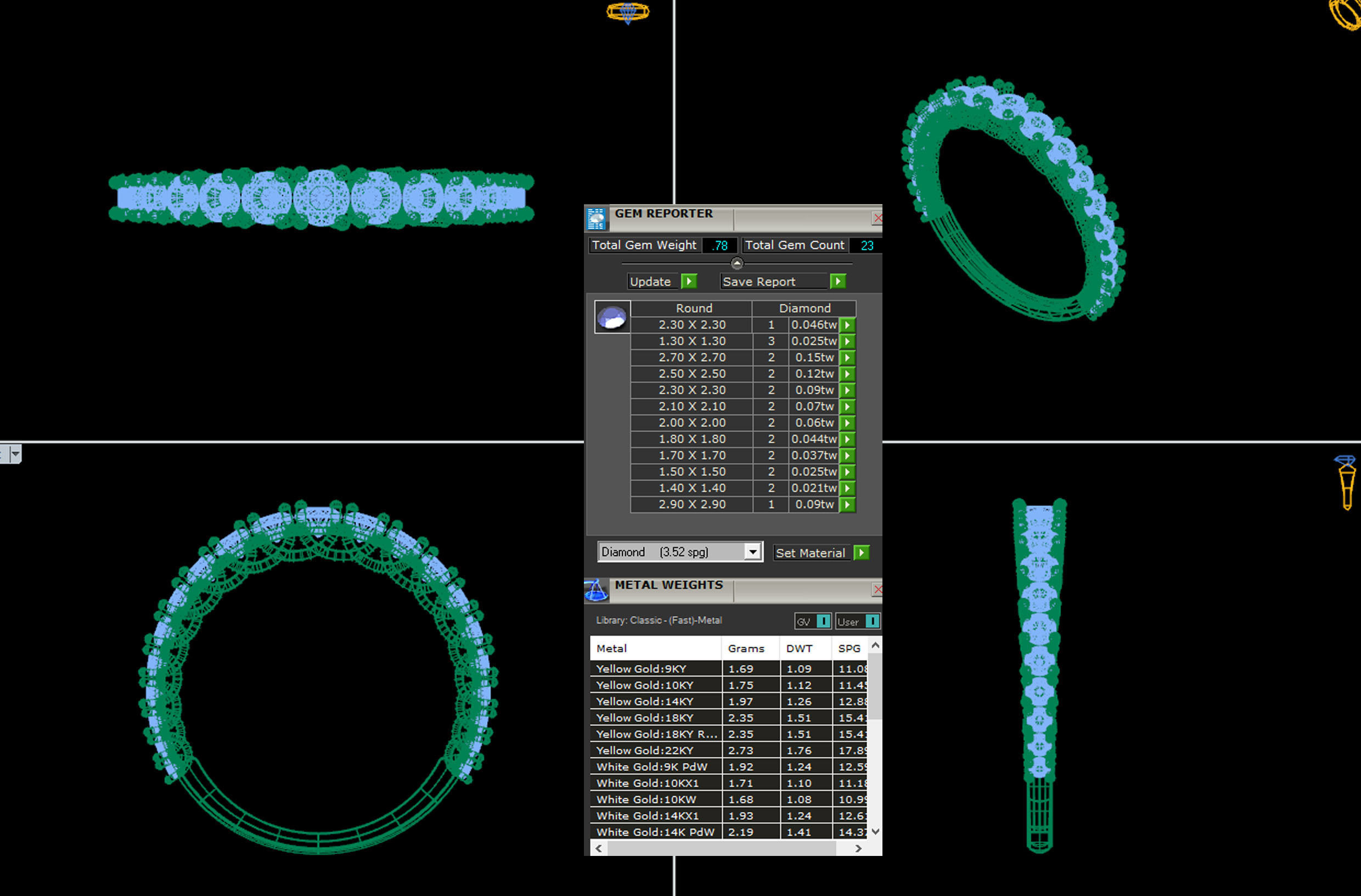 Fancy diamod ring 3d model Pritable Model 3D print model_3