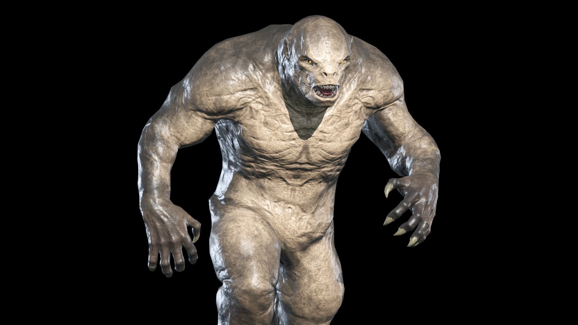 Monster predator 3 Low-poly 3D model_13