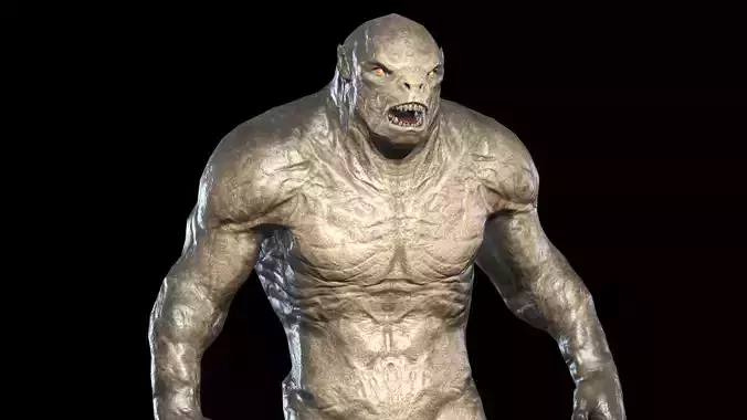 Monster predator 3 Low-poly 3D model