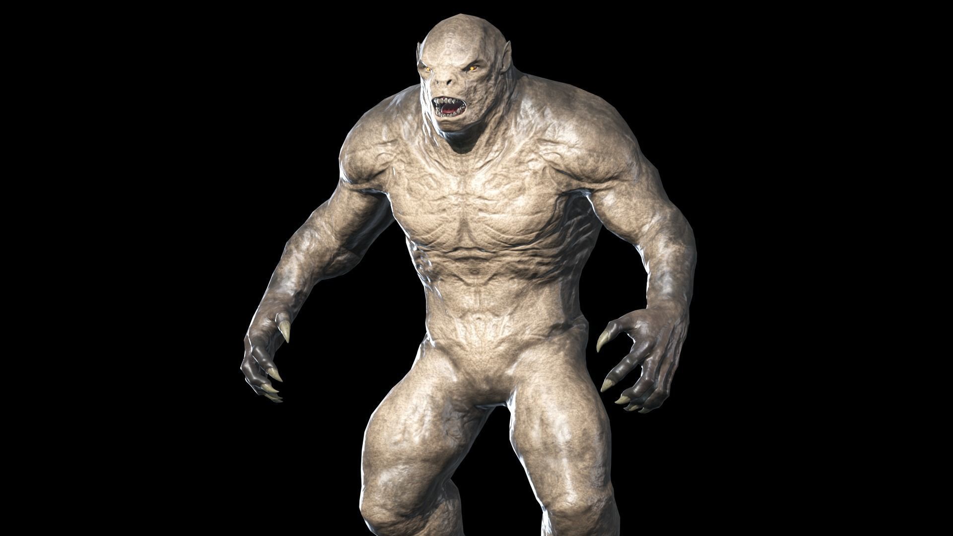 Monster predator 3 Low-poly 3D model_12