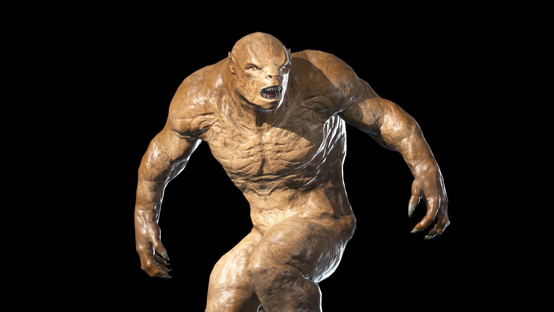 Monster predator 3 Low-poly 3D model_11