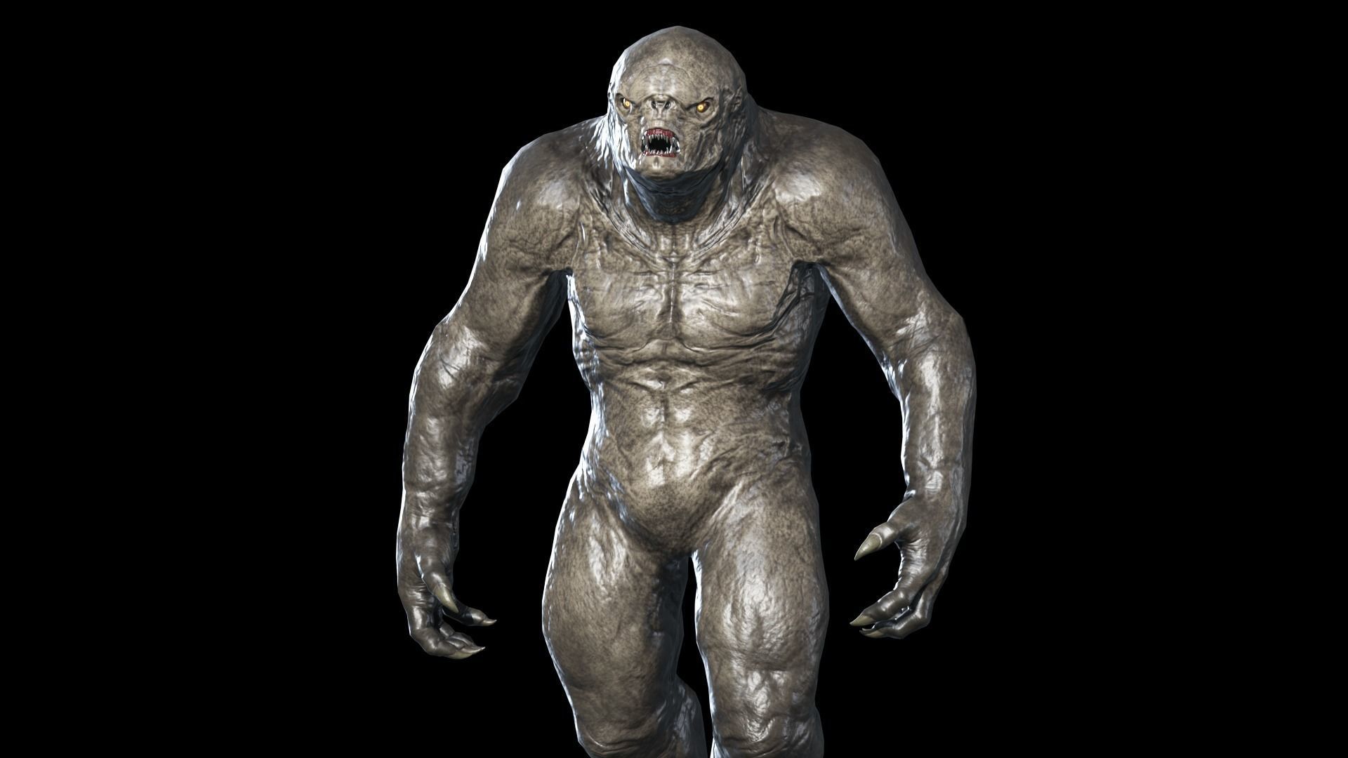 Mutant Monster 4 Low-poly 3D model_5