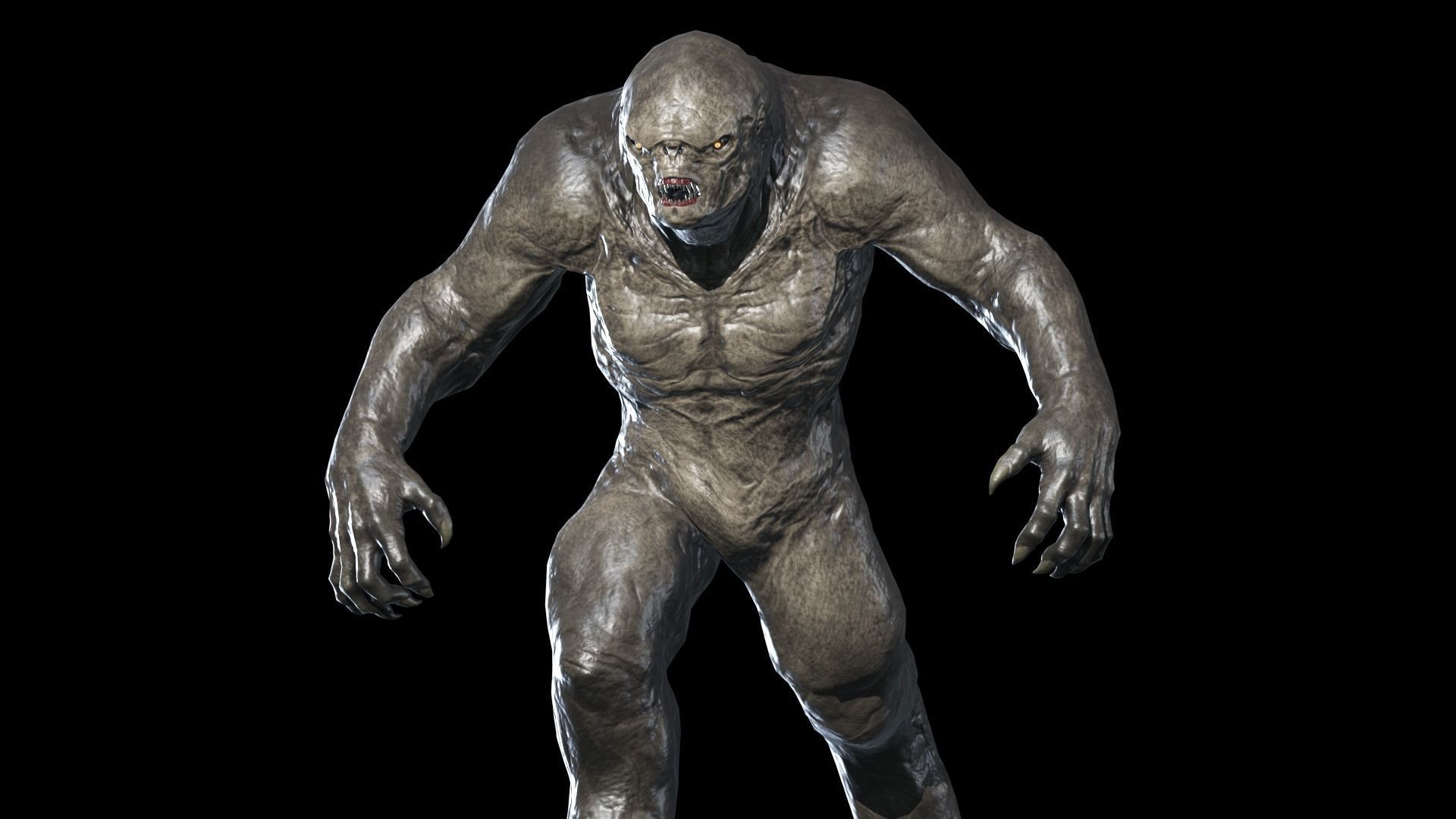 Mutant Monster 4 Low-poly 3D model_9