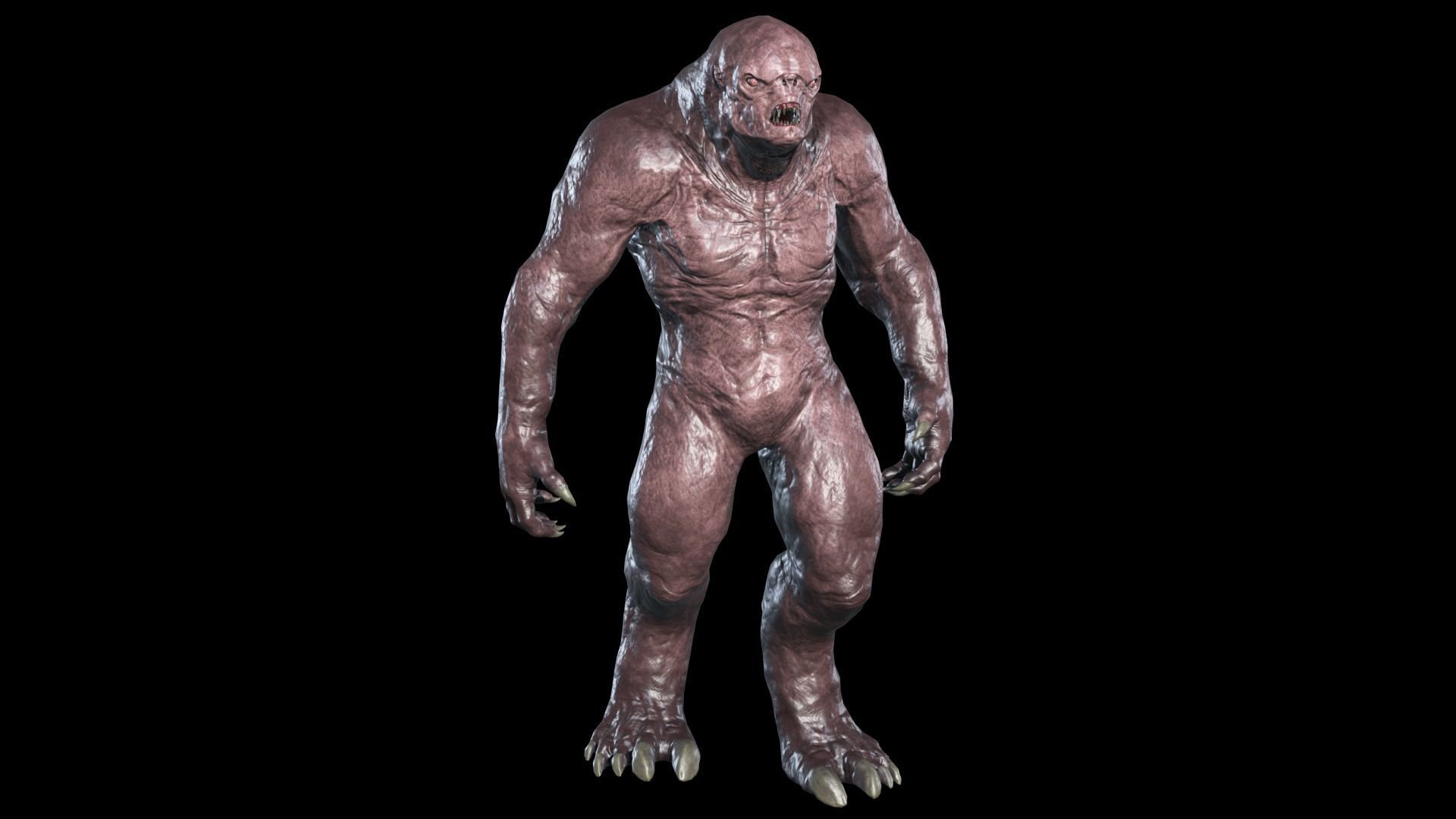 Mutant Monster 4 Low-poly 3D model_2