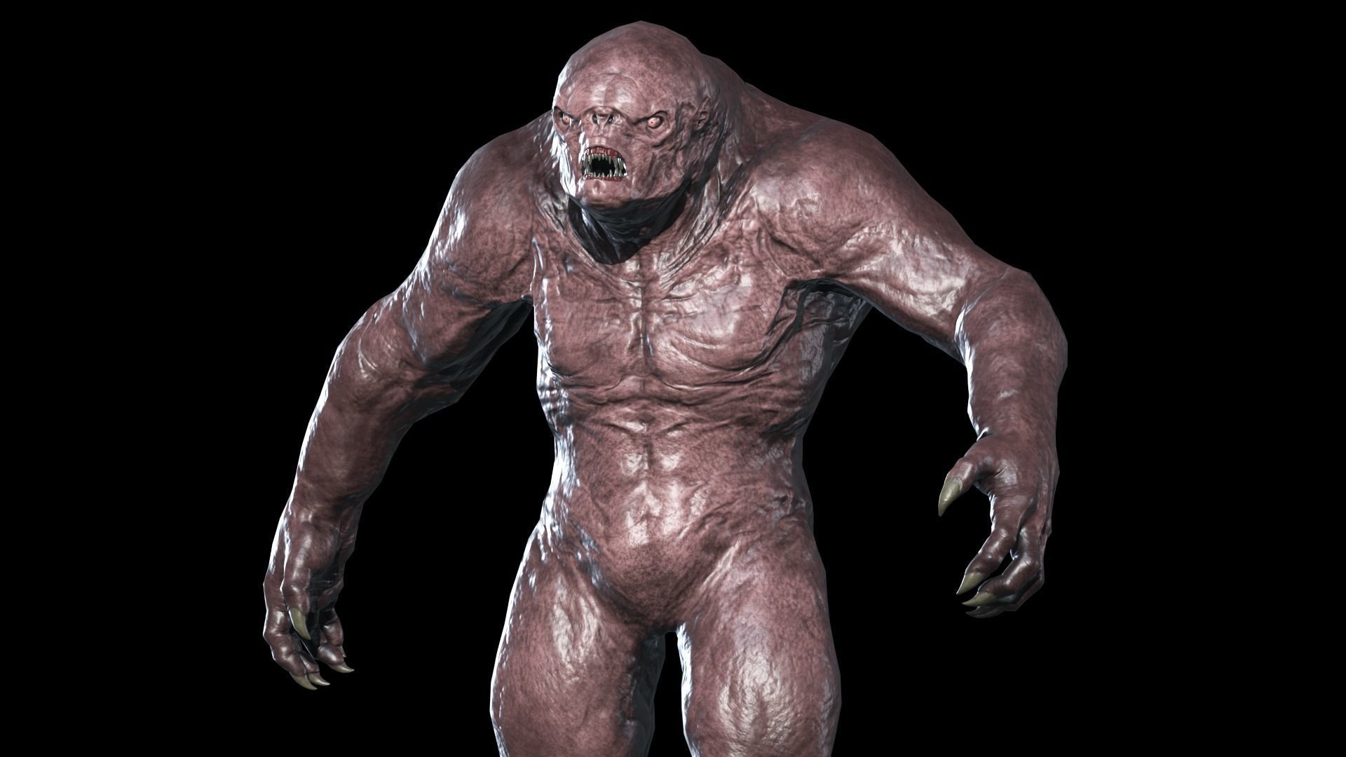 Mutant Monster 4 Low-poly 3D model_6