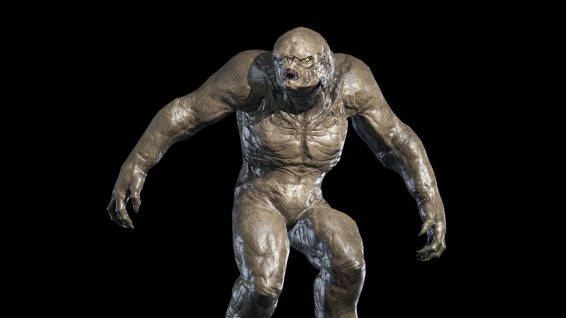 Mutant Monster 4 Low-poly 3D model_14