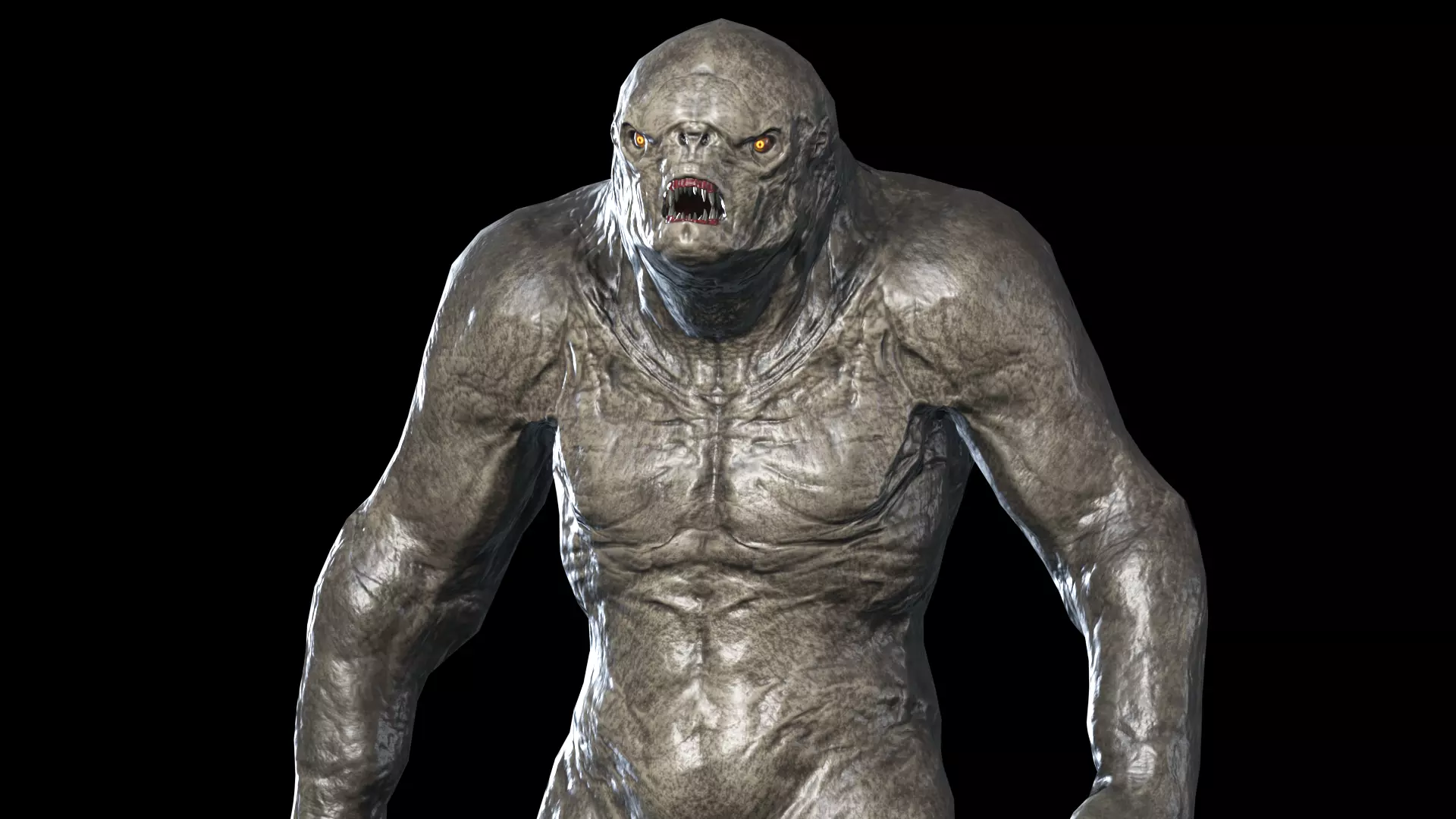 Mutant Monster 4 Low-poly 3D model_0