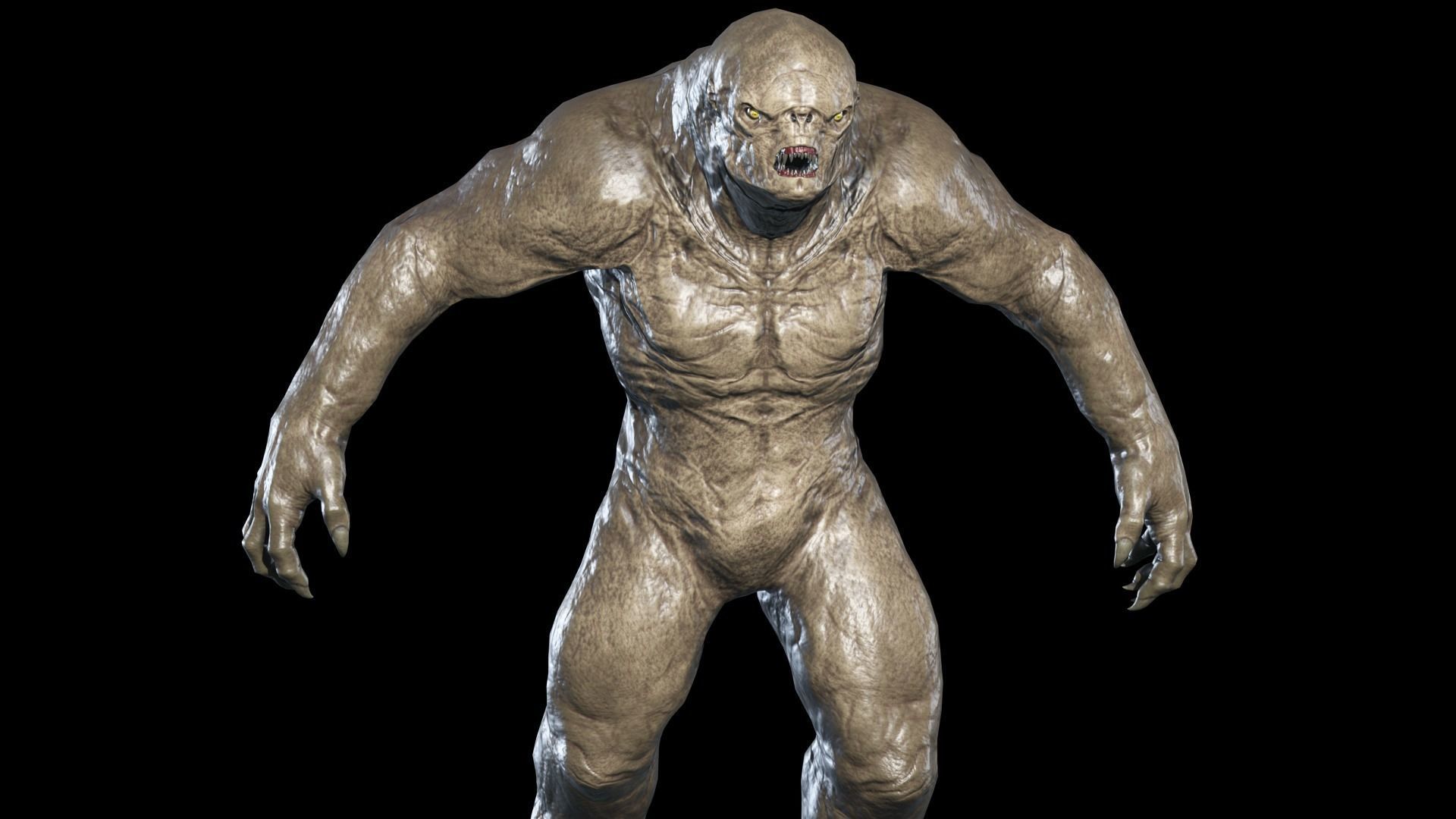 Mutant Monster 4 Low-poly 3D model_12