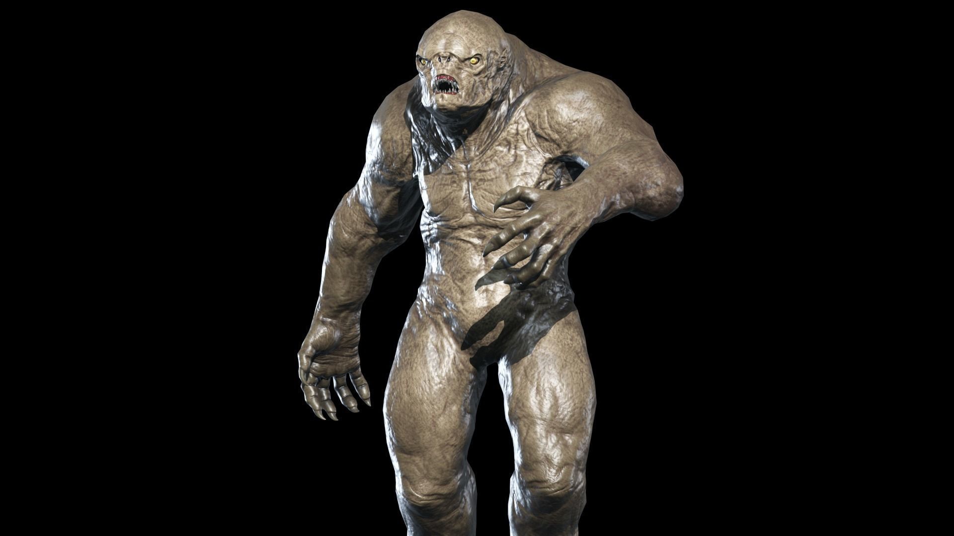 Mutant Monster 4 Low-poly 3D model_7