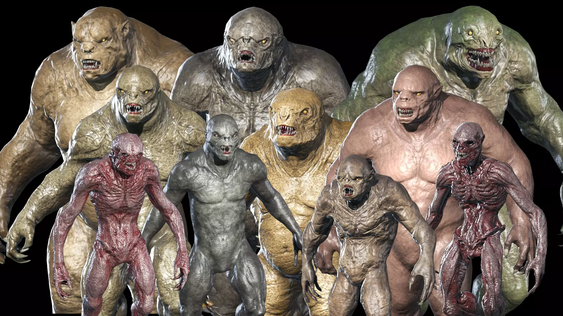 Monster Pack Vol1 3D Model Collection_0