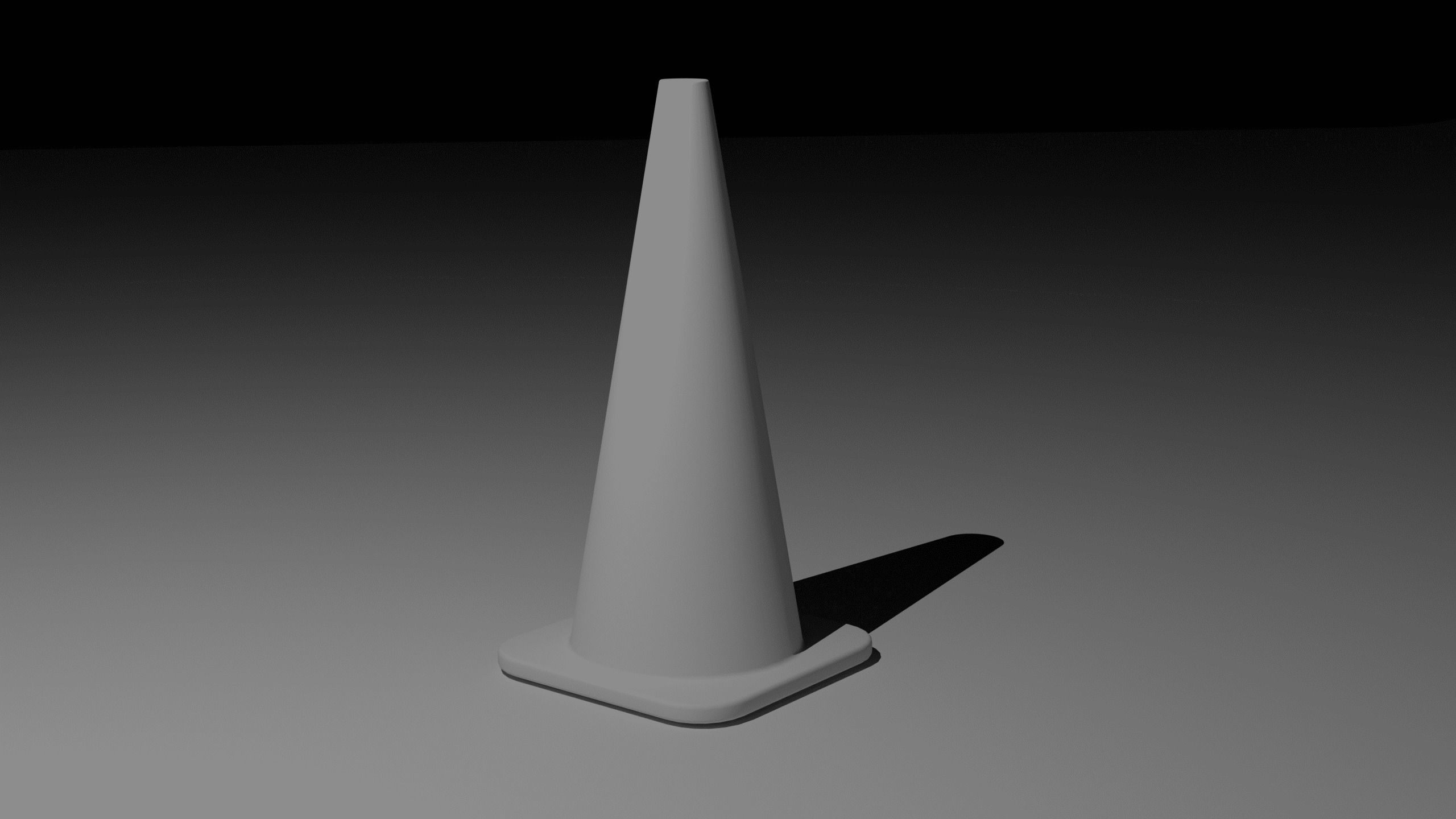 High-Quality Traffic Cone 3D Model Low-poly 3D model_2