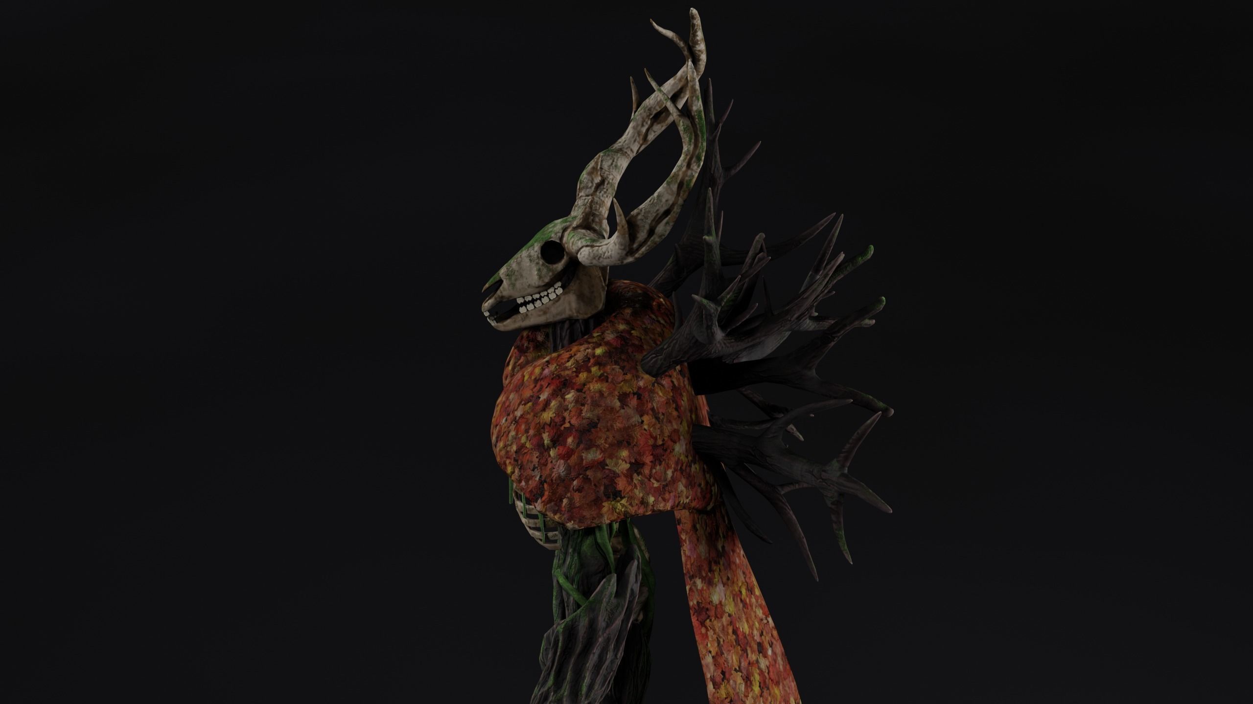 Forest monster PBR Low-poly 3D model_10