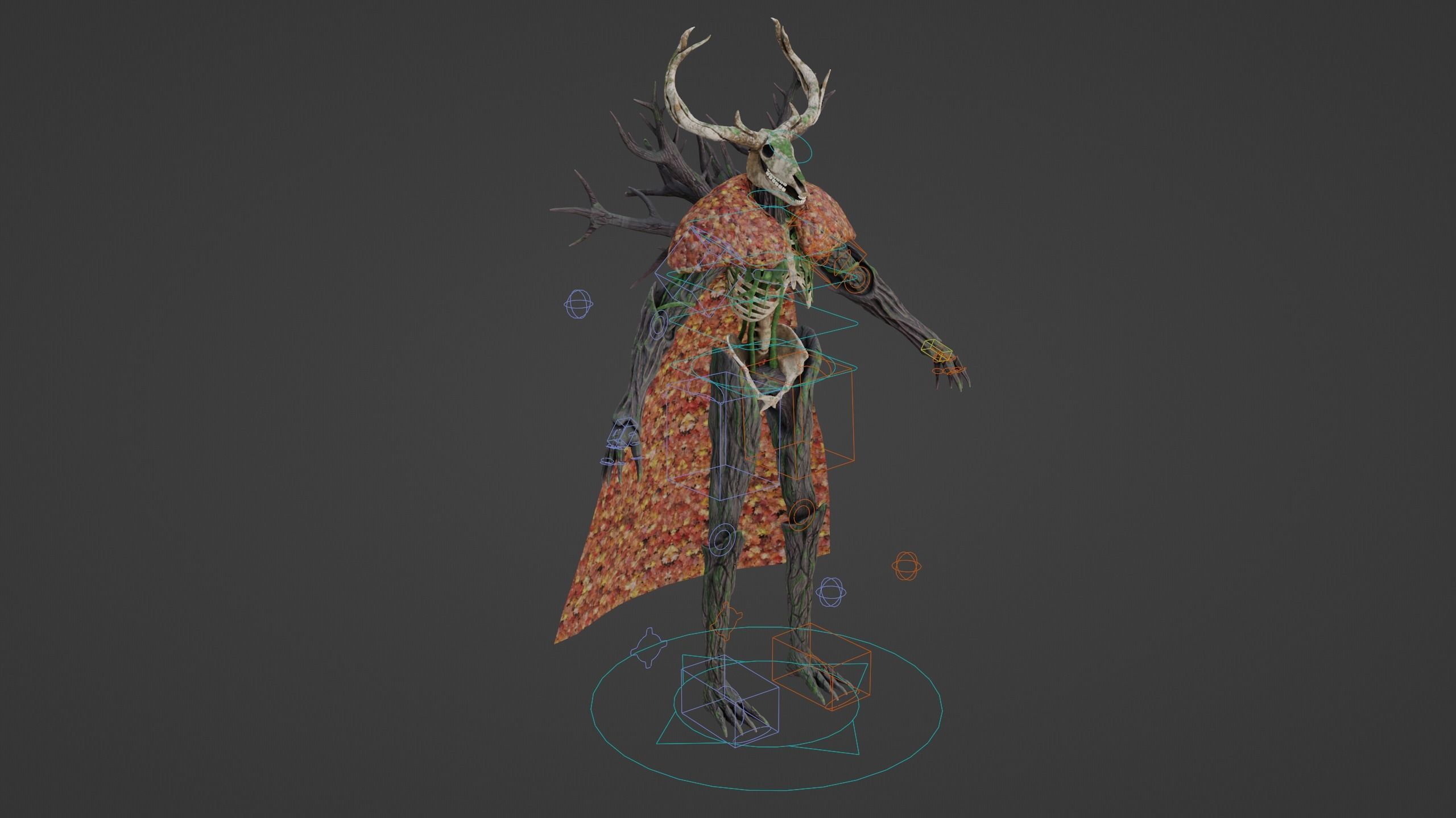 Forest monster PBR Low-poly 3D model_17