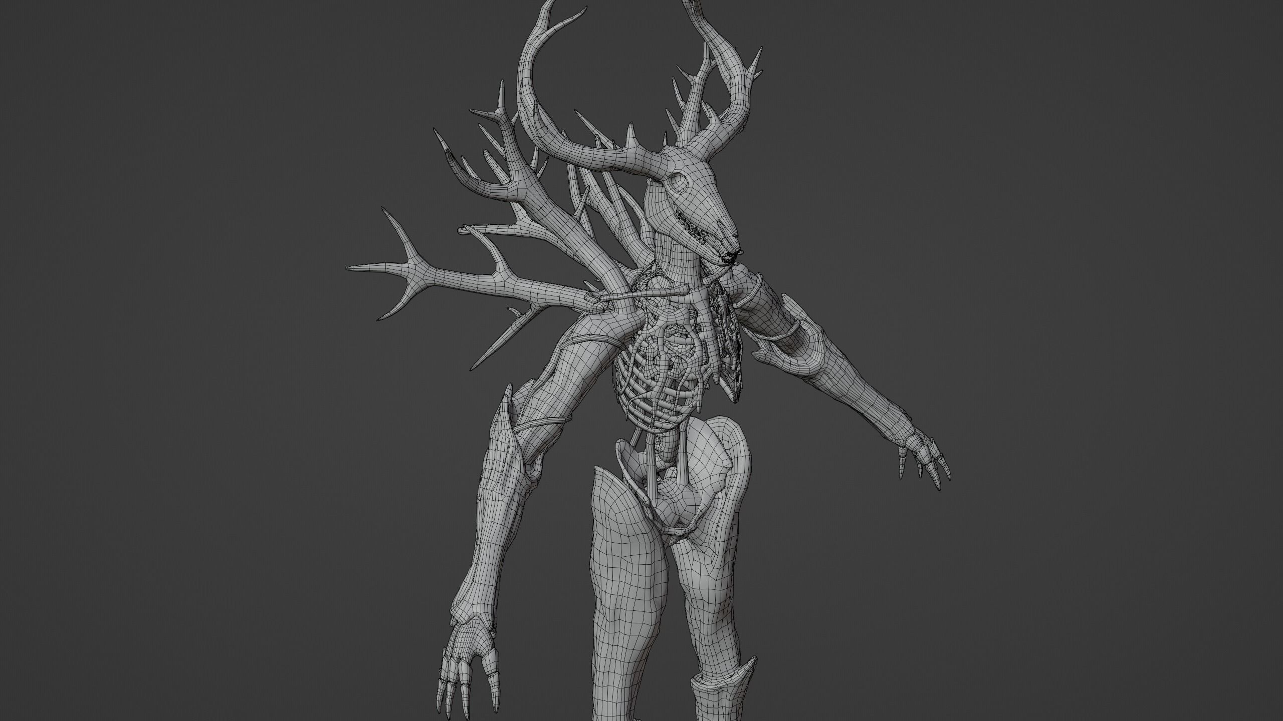 Forest monster PBR Low-poly 3D model_21