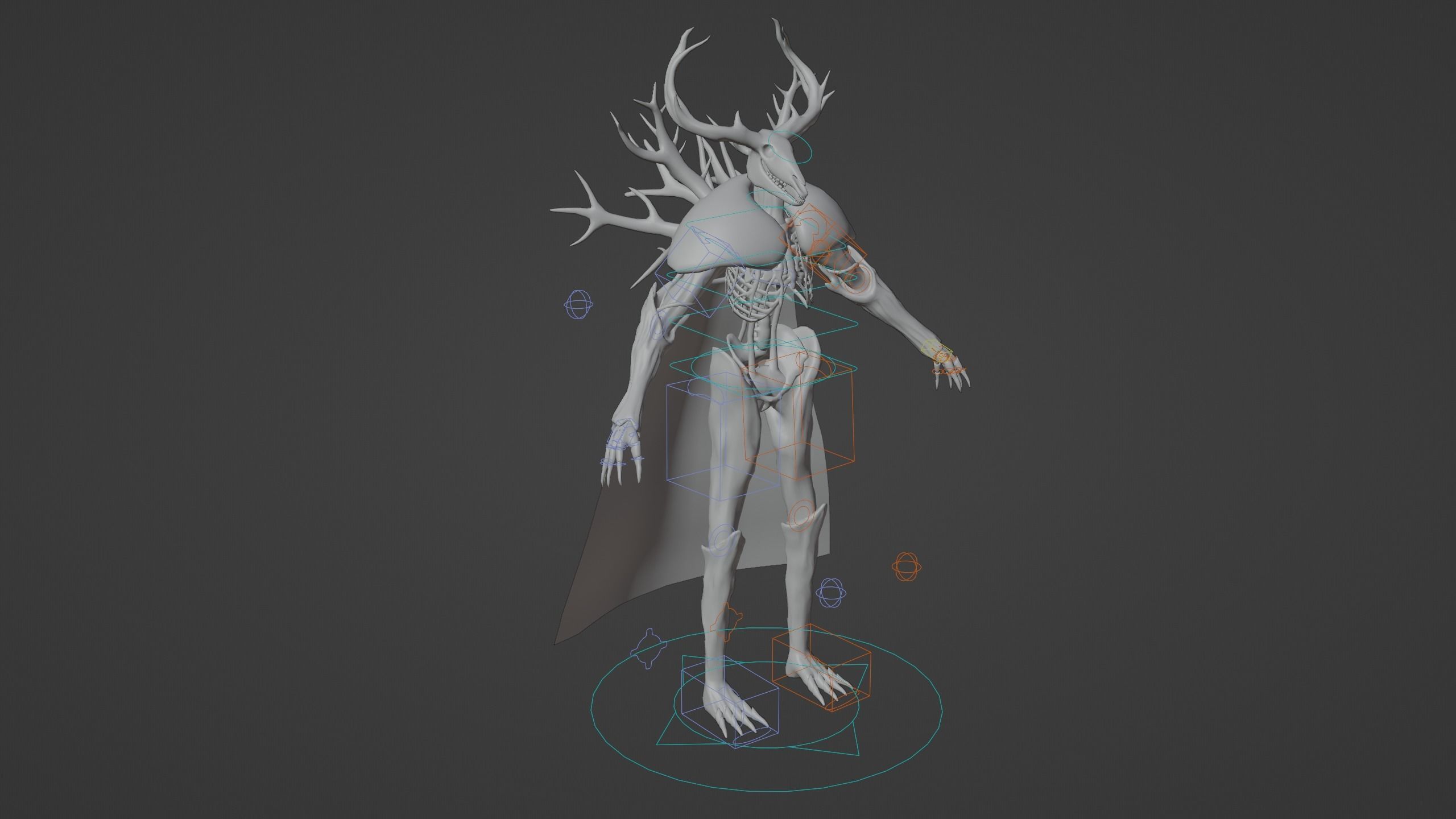 Forest monster PBR Low-poly 3D model_16