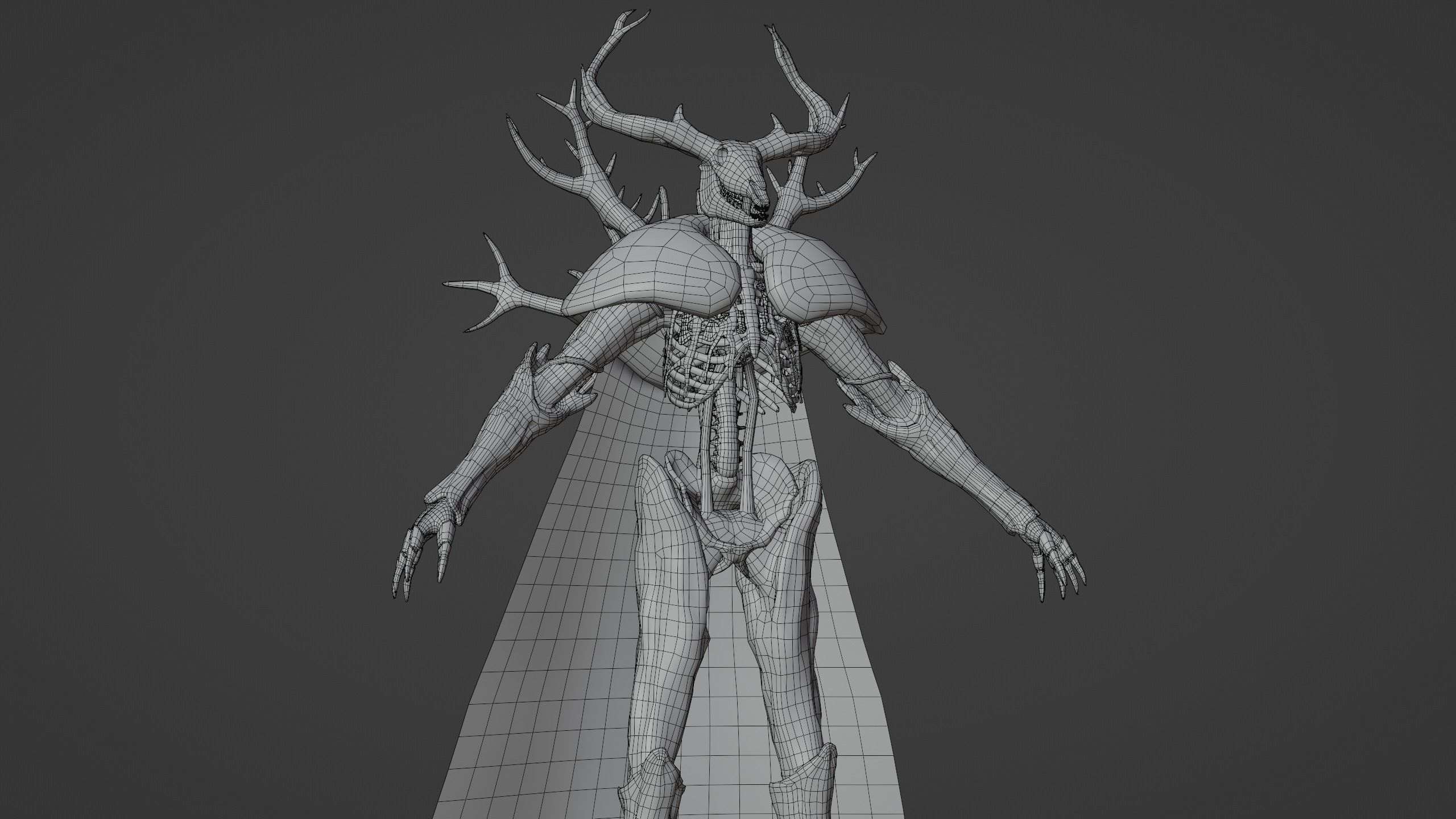 Forest monster PBR Low-poly 3D model_19