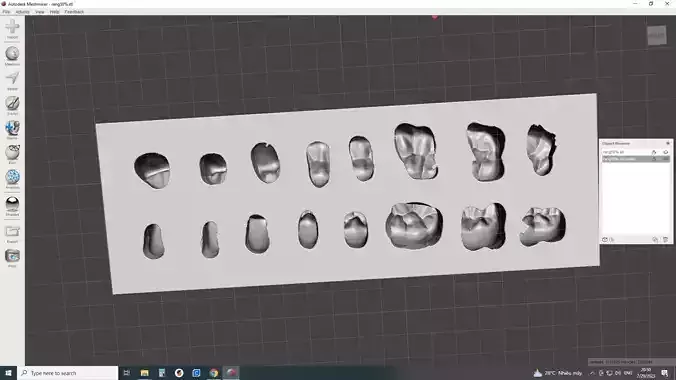 MOLDER DENTAL TEMPORARY TEETH 3D print model