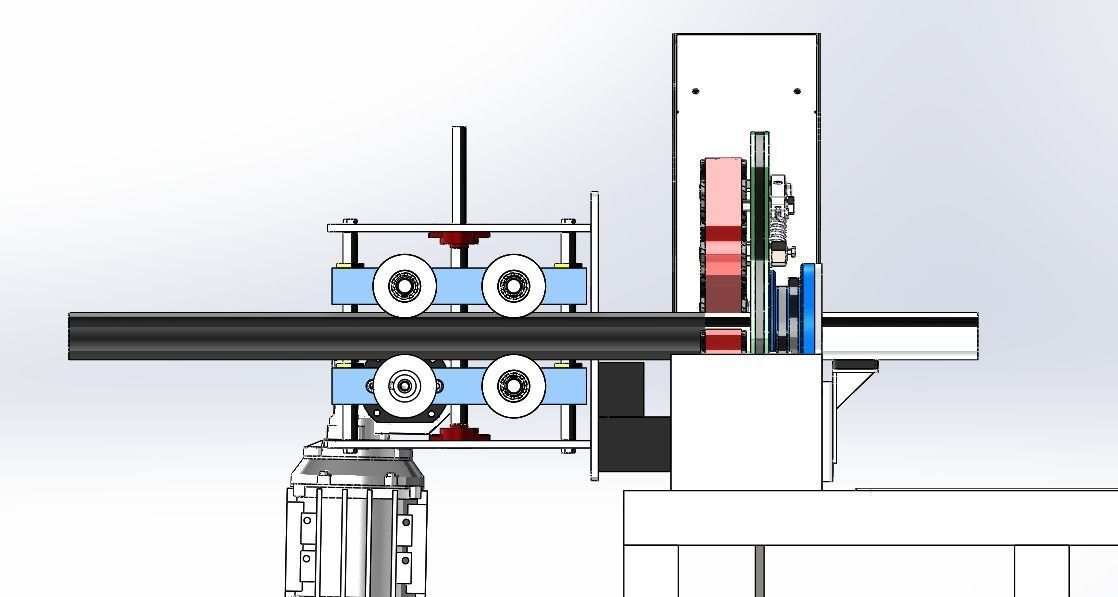 Tube Rotary Polishing Machine 3D model_2