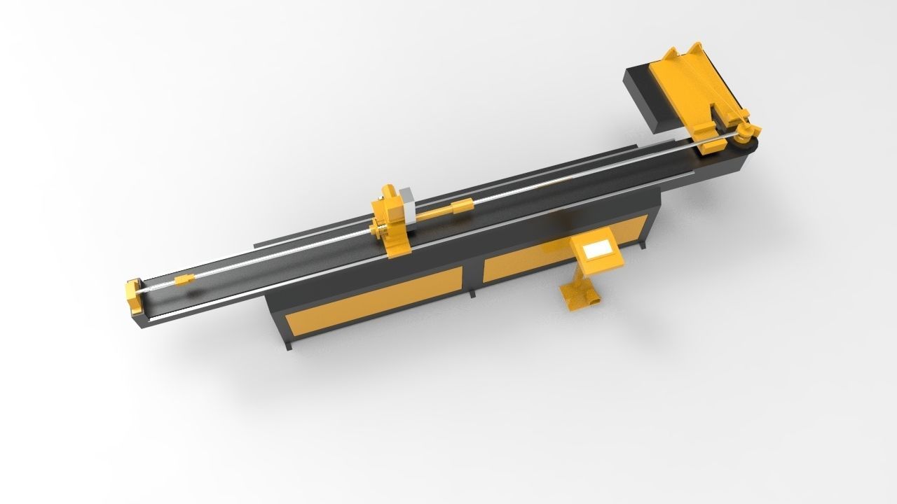 pipe bending machine 3D model_1