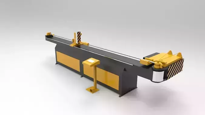 pipe bending machine 3D model