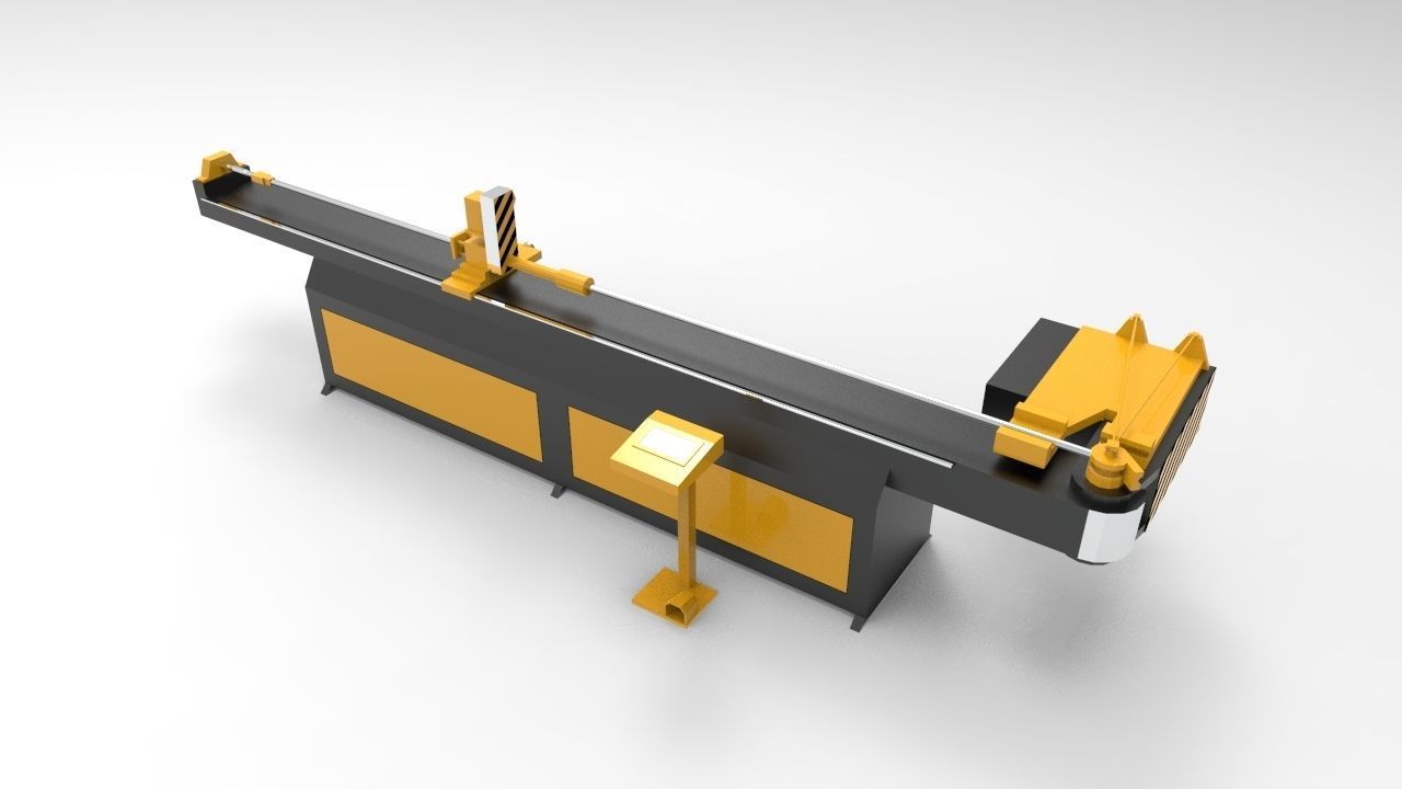 pipe bending machine 3D model_2