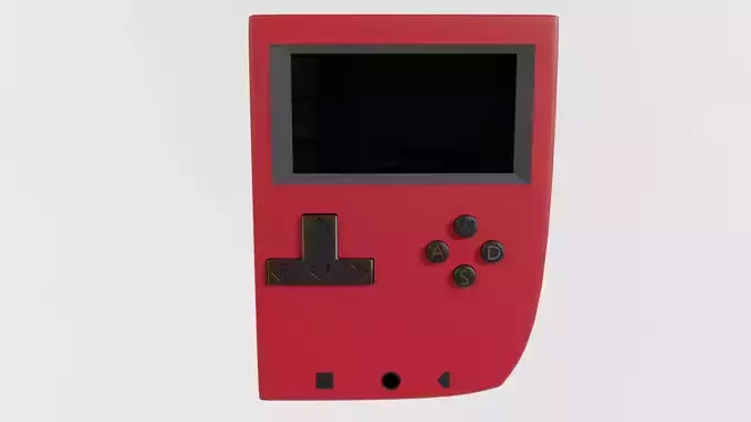 Red game console