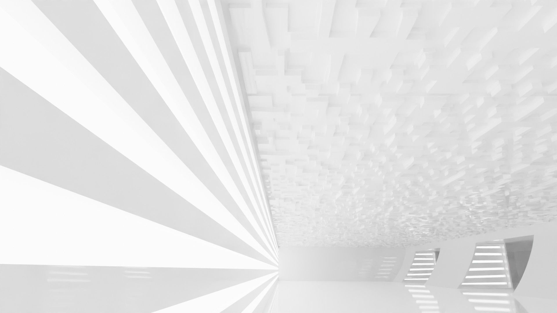 Concept space interior empty room 5 Low-poly 3D model_7