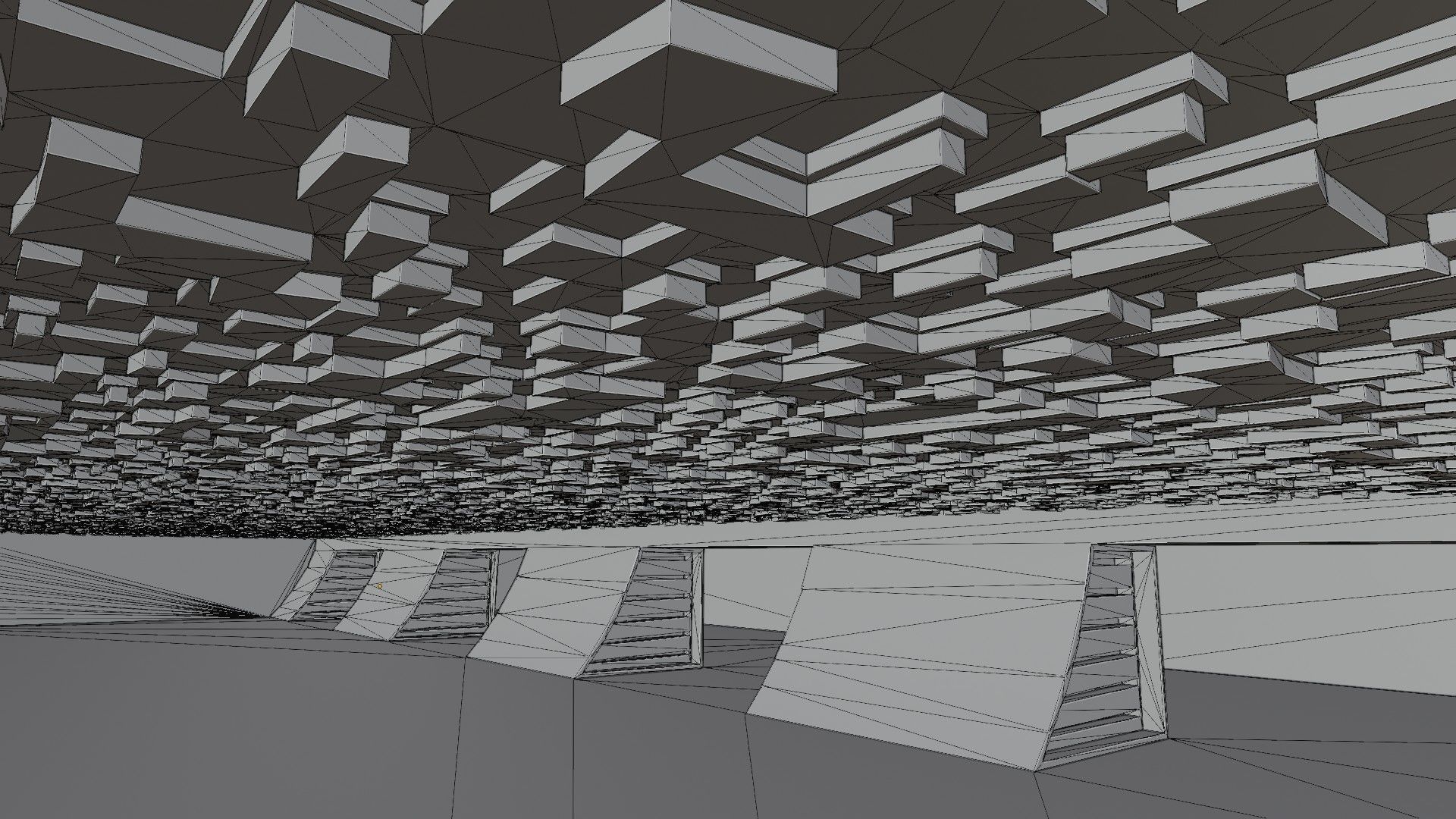 Concept space interior empty room 5 Low-poly 3D model_18