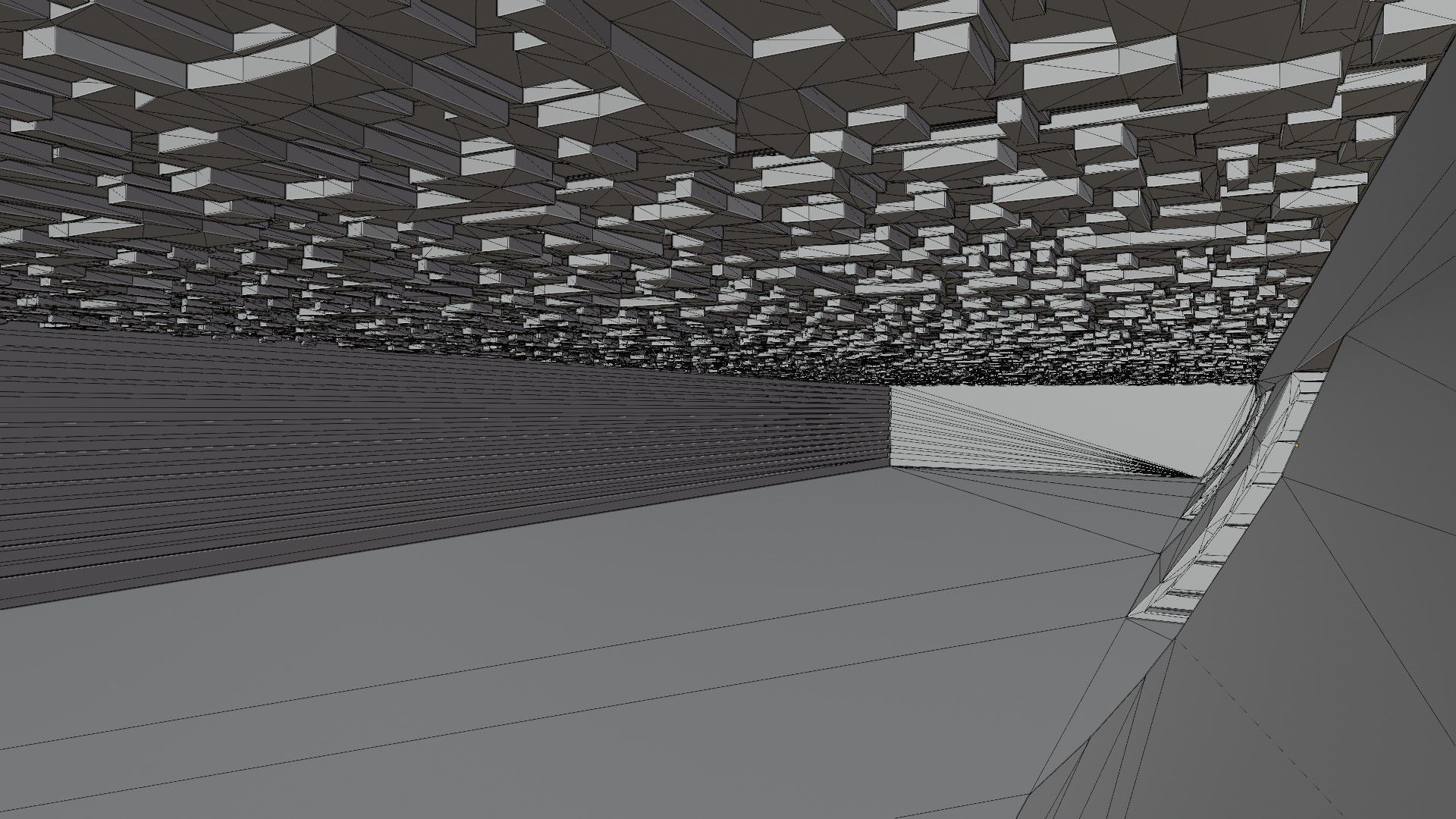 Concept space interior empty room 5 Low-poly 3D model_19